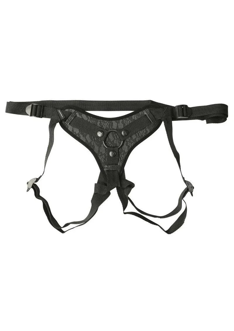 Sportsheets Sincerely Lace Adjustable Strap-On Harness Black - Buy At Luxury Toy X - Free 3-Day Shipping