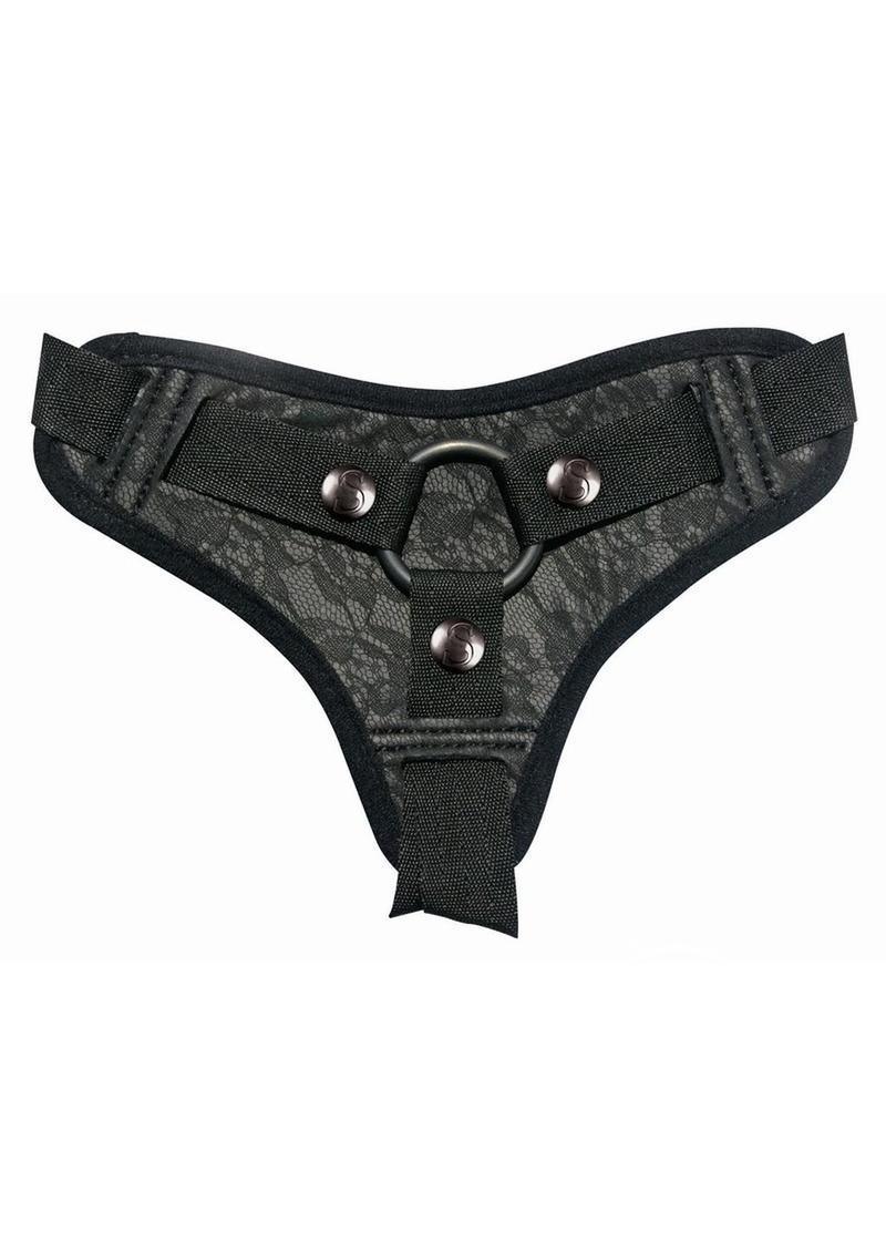 Sportsheets Sincerely Lace Adjustable Strap-On Harness Black - Buy At Luxury Toy X - Free 3-Day Shipping