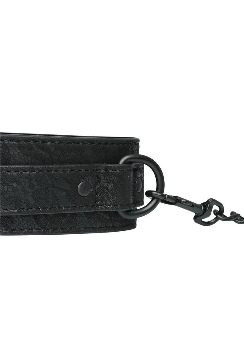 Sportsheets Sincerely Lace Adjustable Wrist Cuffs with Removable Chain - Buy At Luxury Toy X - Free 3-Day Shipping