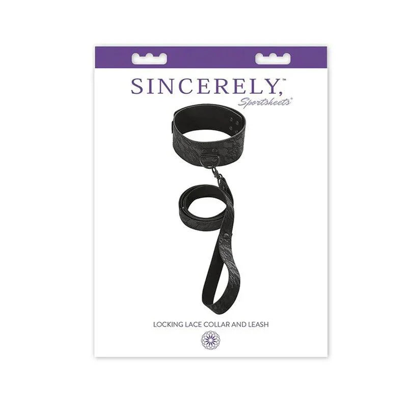Sportsheets Sincerely Lace Collar & Leash - Buy At Luxury Toy X - Free 3-Day Shipping