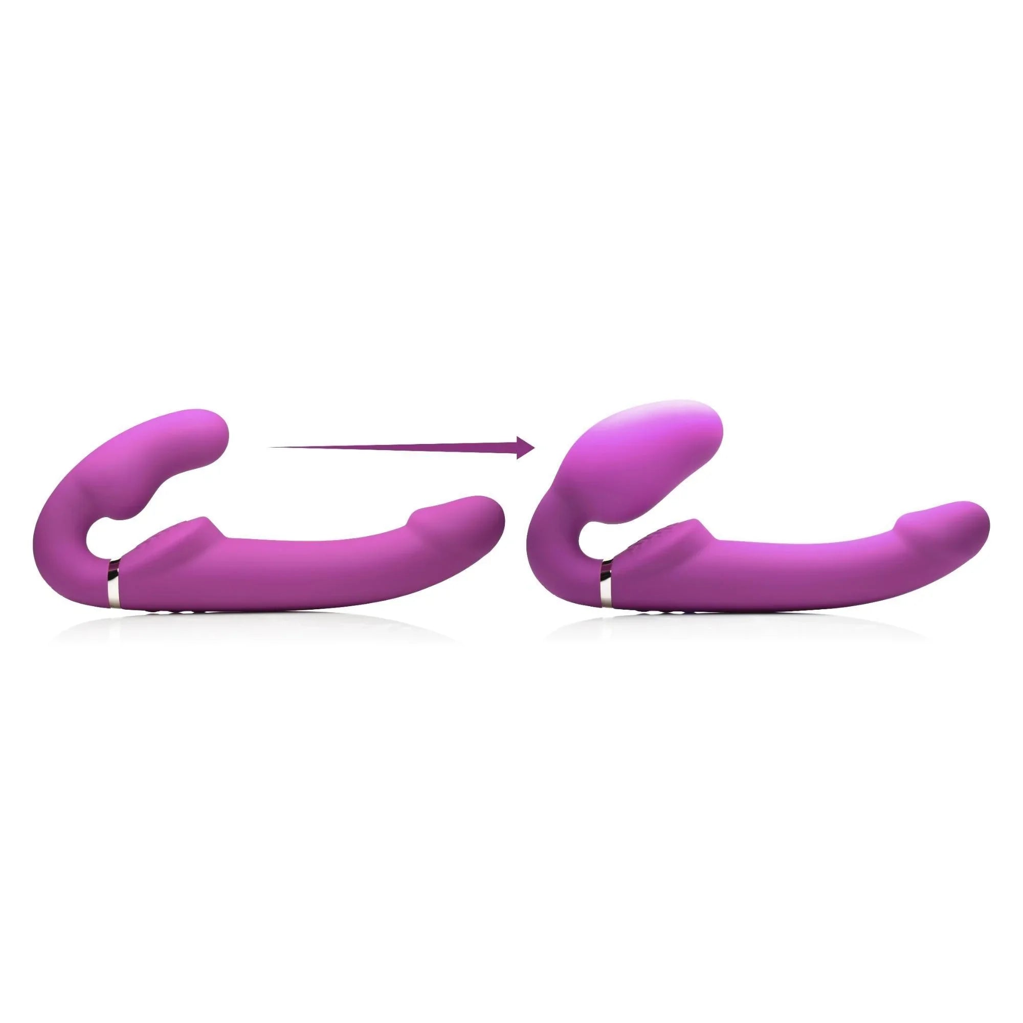 Strap U 10x Evoke Ergo Fit Inflatable & Vibrating Silicone Strapless Strap-on - Buy At Luxury Toy X - Free 3-Day Shipping