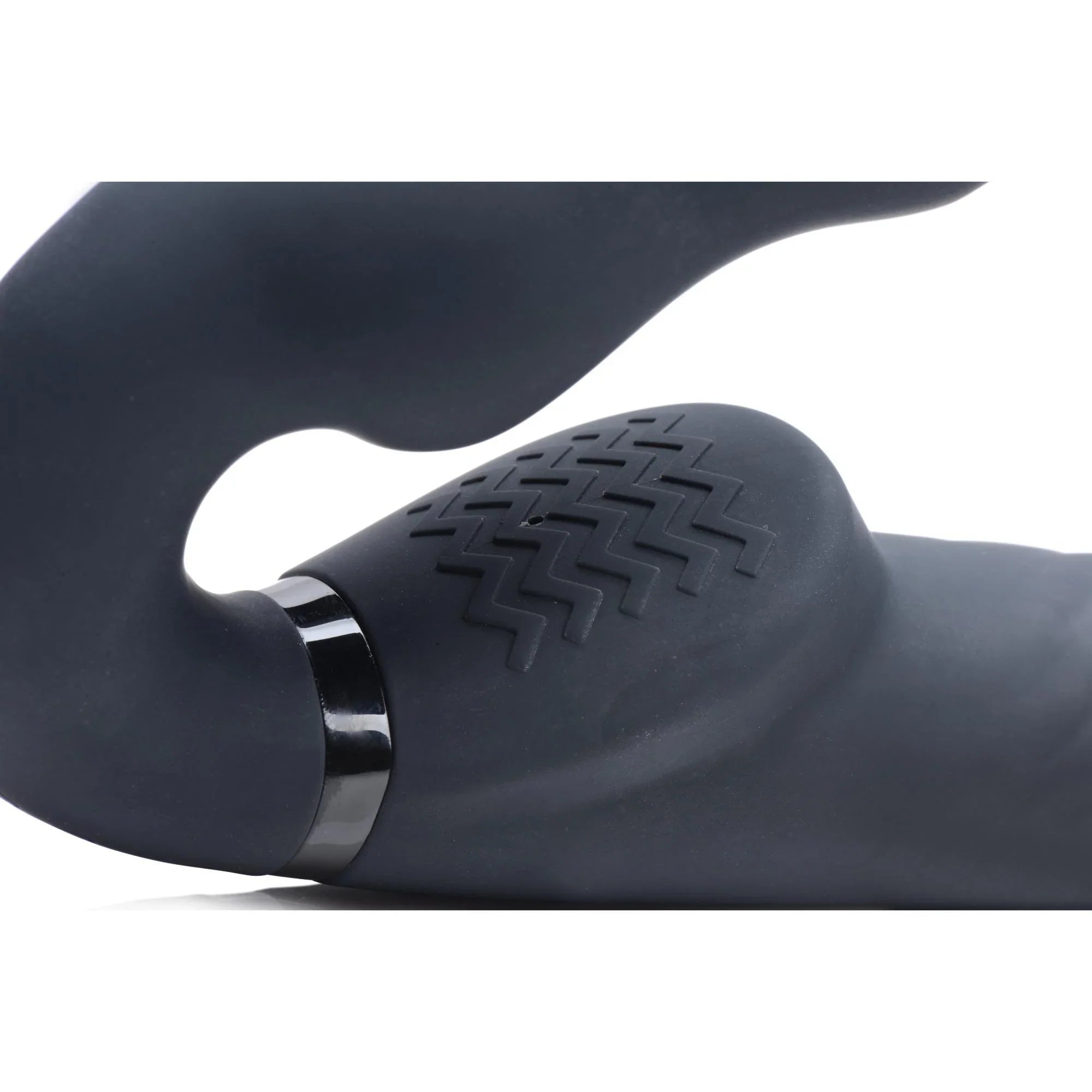 Strap U 10X Swirl Ergo-Fit Inflatable & Vibrating Strapless Strap-On -Black - Buy At Luxury Toy X - Free 3-Day Shipping