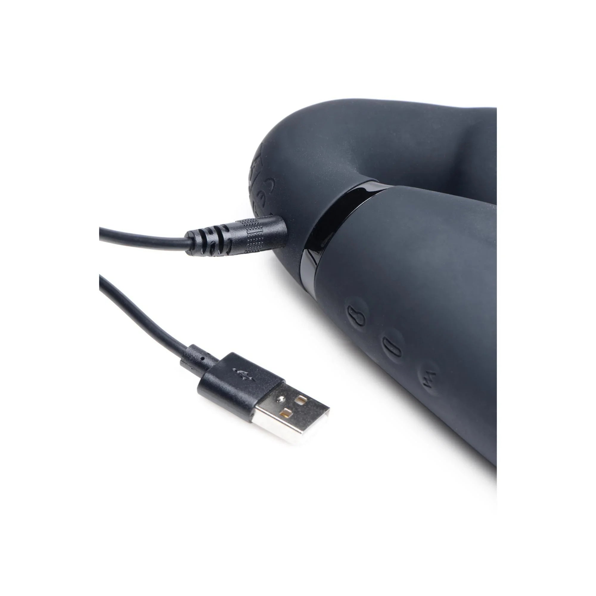 Strap U 10X Swirl Ergo-Fit Inflatable & Vibrating Strapless Strap-On -Black - Buy At Luxury Toy X - Free 3-Day Shipping