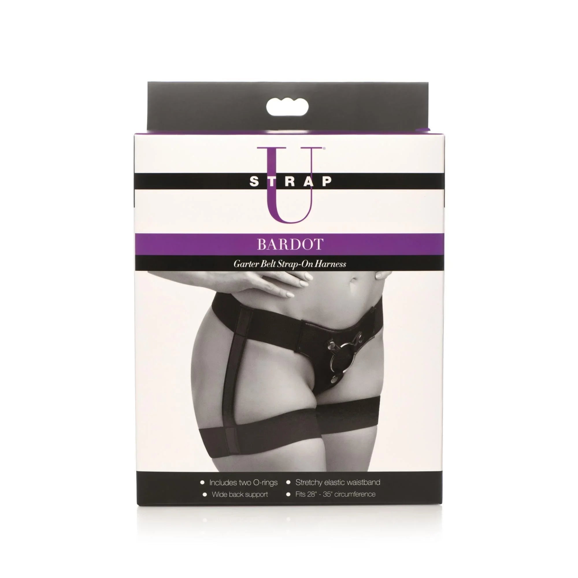 Strap U Bardot Elastic Strap On Harness With Thigh Cuffs - Buy At Luxury Toy X - Free 3-Day Shipping