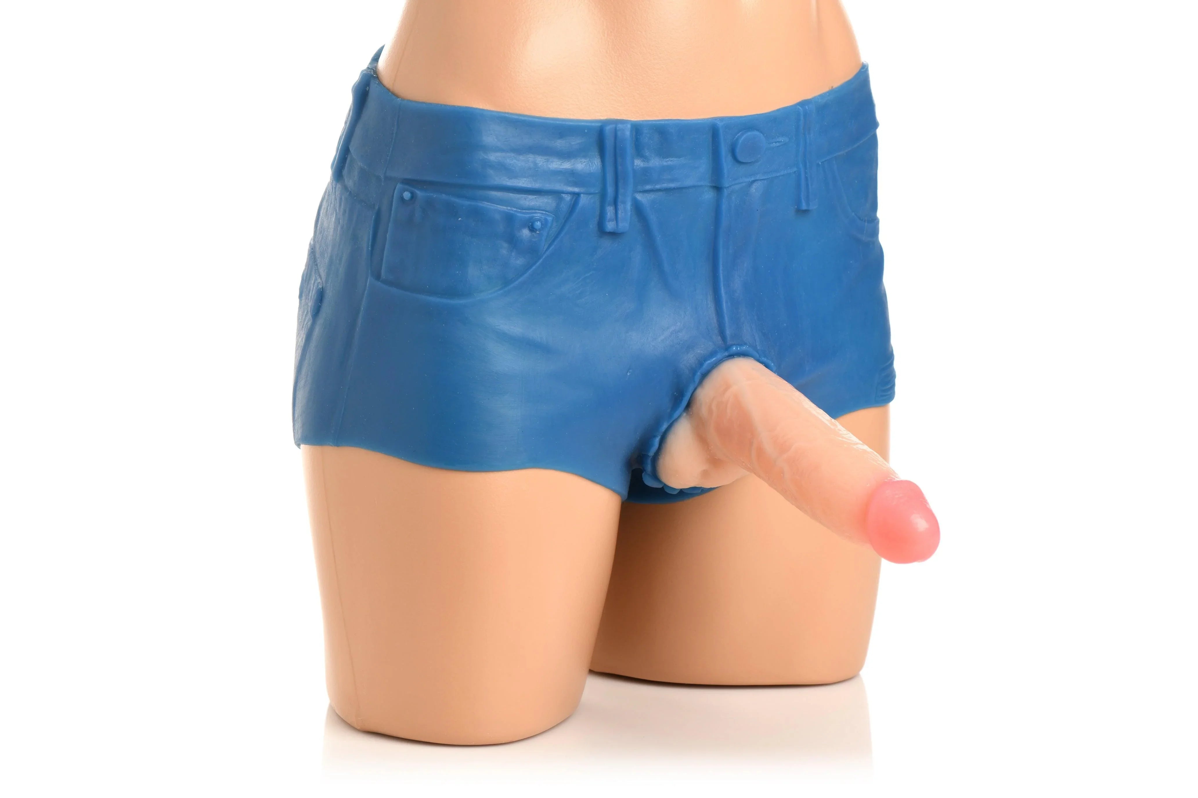 Strap U Booty Shorts Strap On Harness with Dildo 6in - Buy At Luxury Toy X - Free 3-Day Shipping