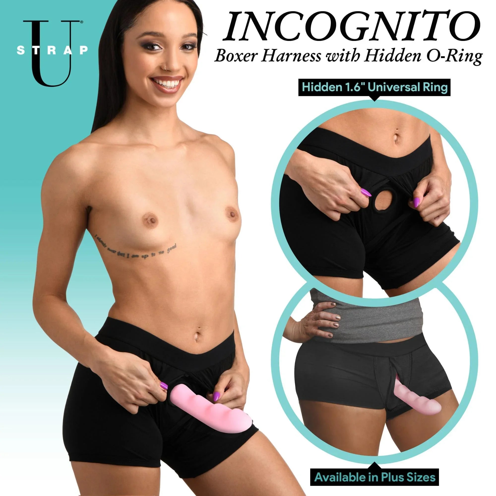 Strap U Incognito Boxer Harness w/ Hidden O-Ring - Buy At Luxury Toy X - Free 3-Day Shipping