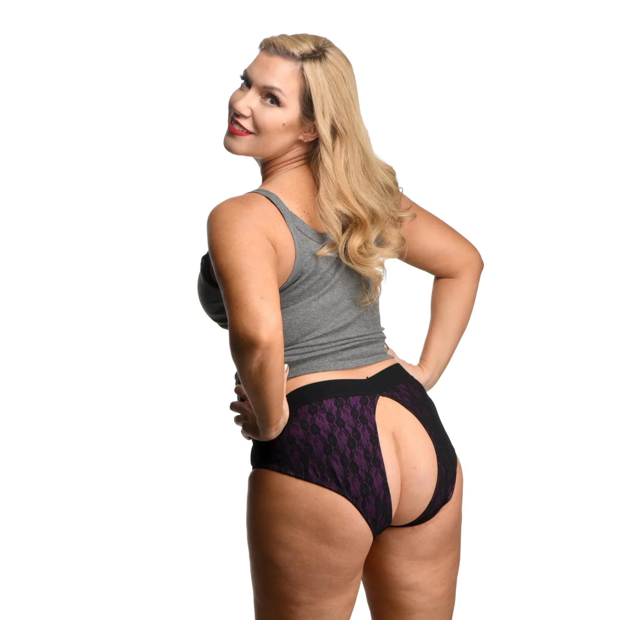 Strap U Lace Envy Crotchless Panty Harness - Buy At Luxury Toy X - Free 3-Day Shipping