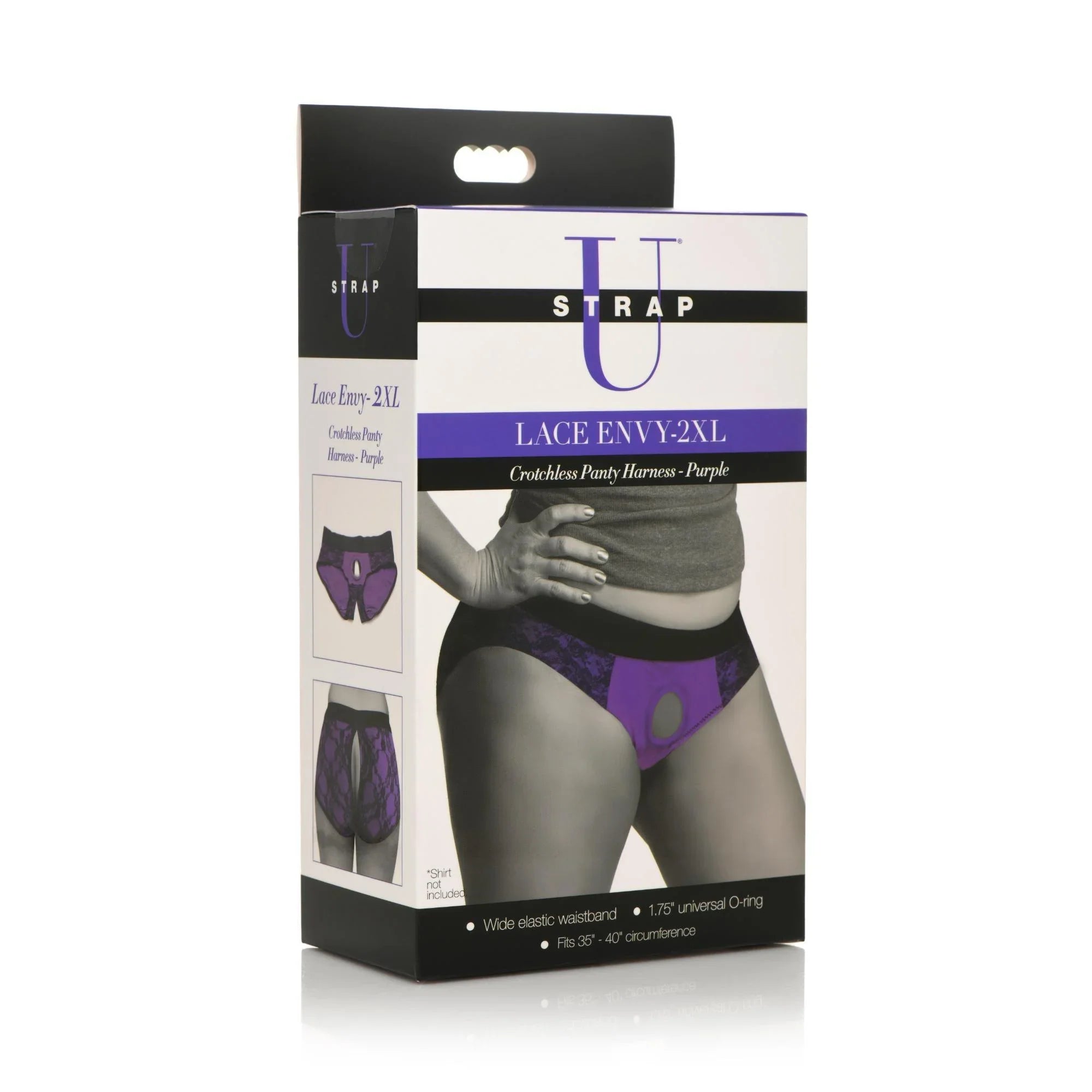 Strap U Lace Envy Crotchless Panty Harness - Buy At Luxury Toy X - Free 3-Day Shipping