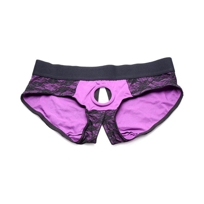 Strap U Lace Envy Pegging Set with Lace Crotchless Panty Harness and Dildo 5in - Buy At Luxury Toy X - Free 3-Day Shipping