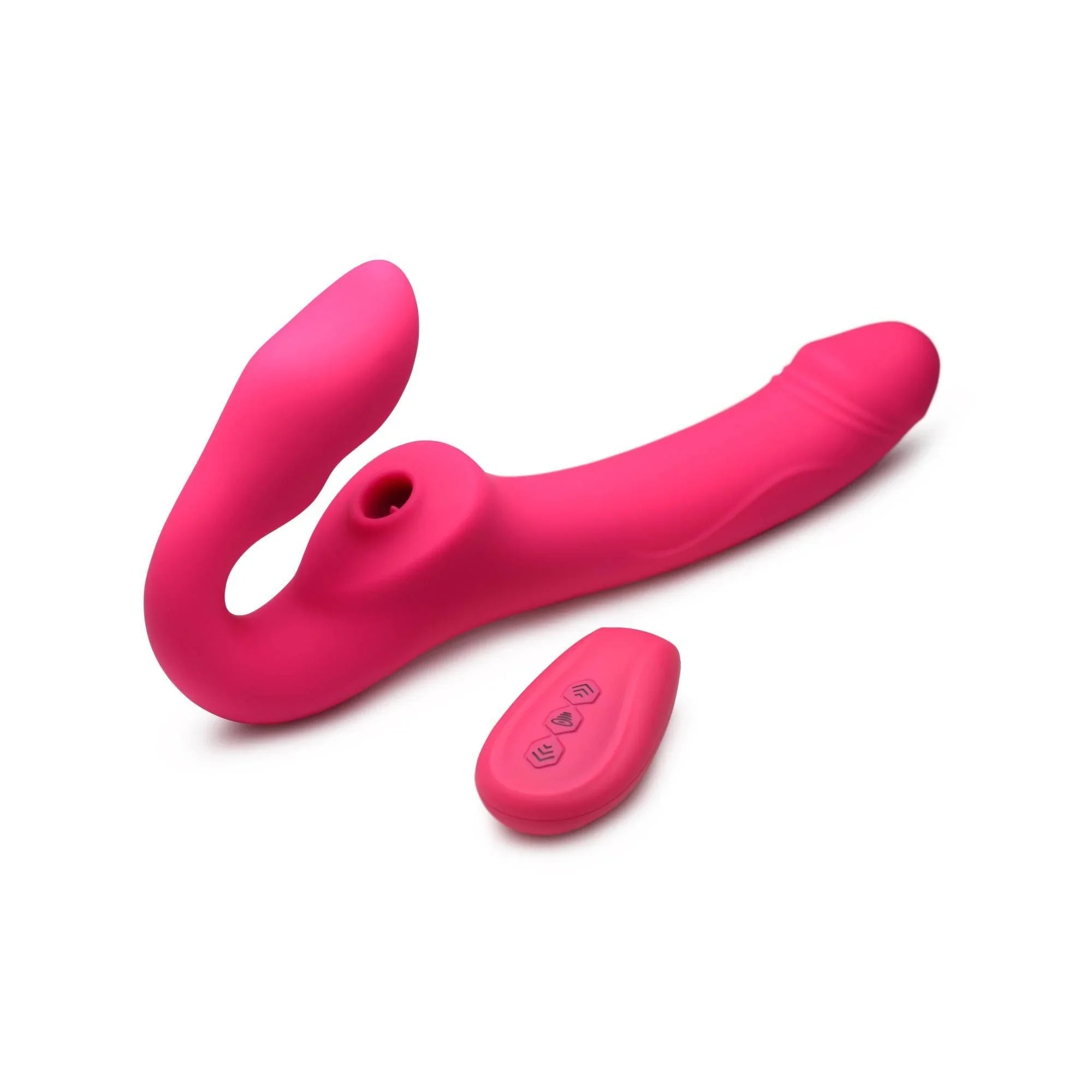 Strap U Mighty Licker Licking & Vibrating Strapless Strap-On w/ Remote - Buy At Luxury Toy X - Free 3-Day Shipping