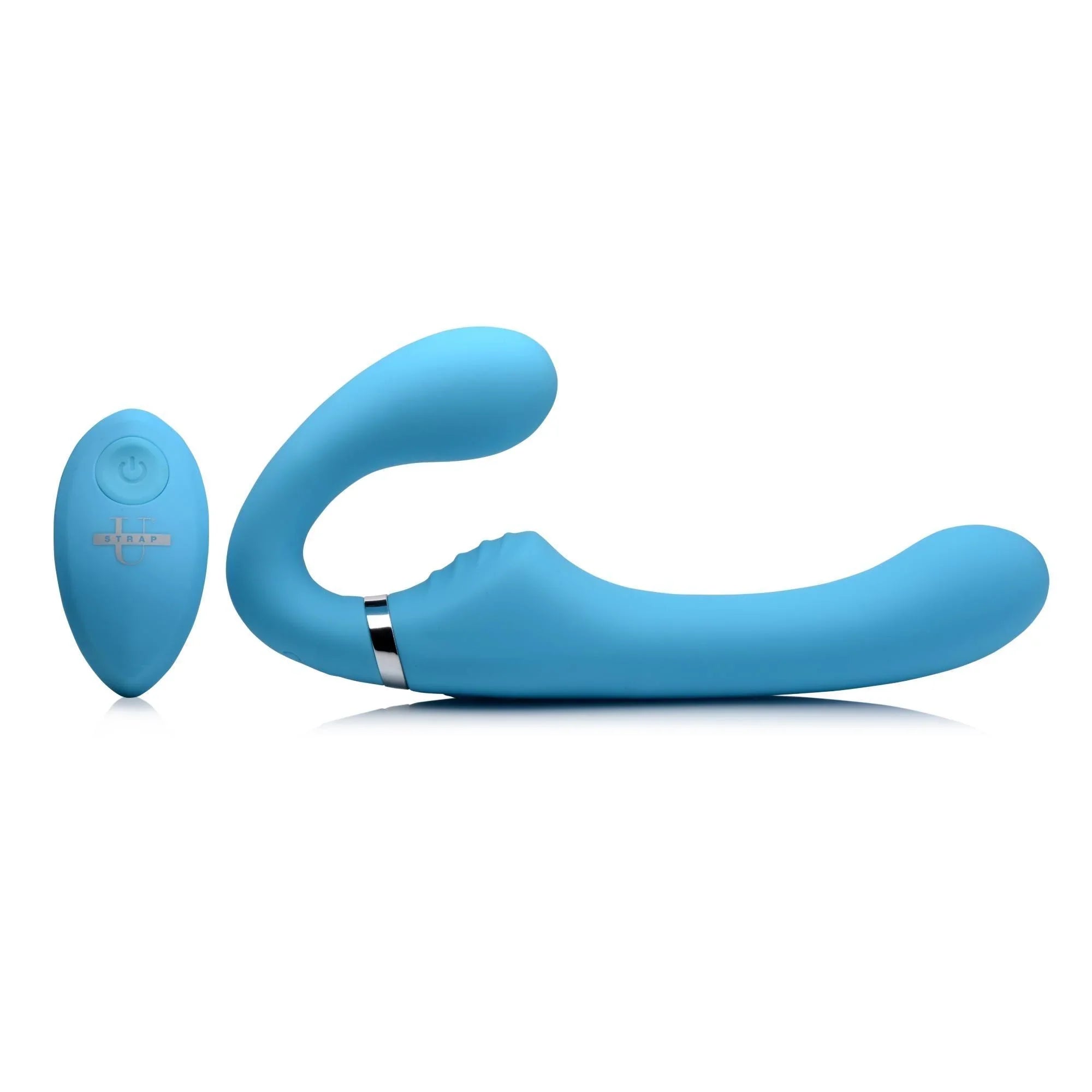 Strap U Mighty Rider 10X Vibrating Silicone Strapless Strap-On - Buy At Luxury Toy X - Free 3-Day Shipping