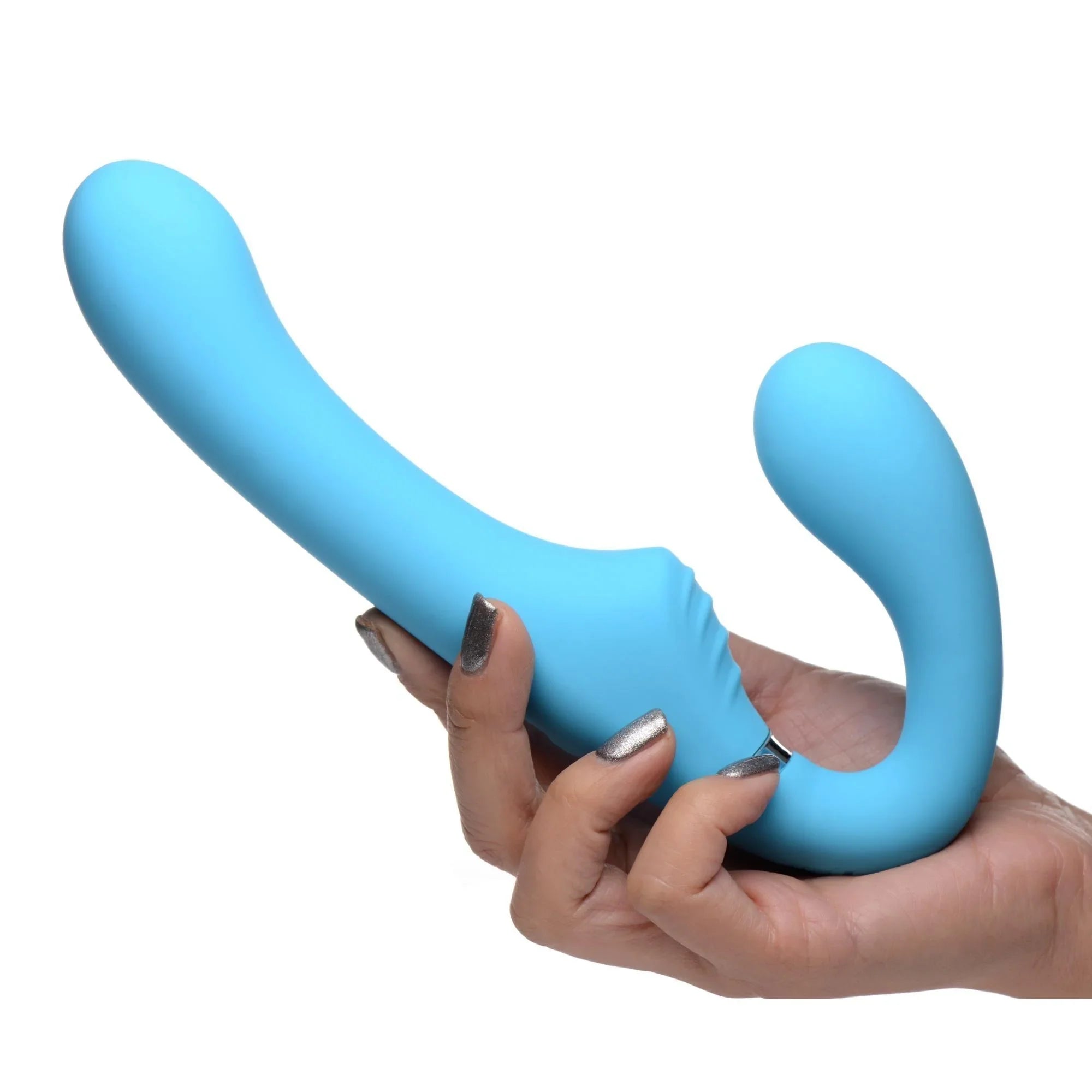 Strap U Mighty Rider 10X Vibrating Silicone Strapless Strap-On - Buy At Luxury Toy X - Free 3-Day Shipping