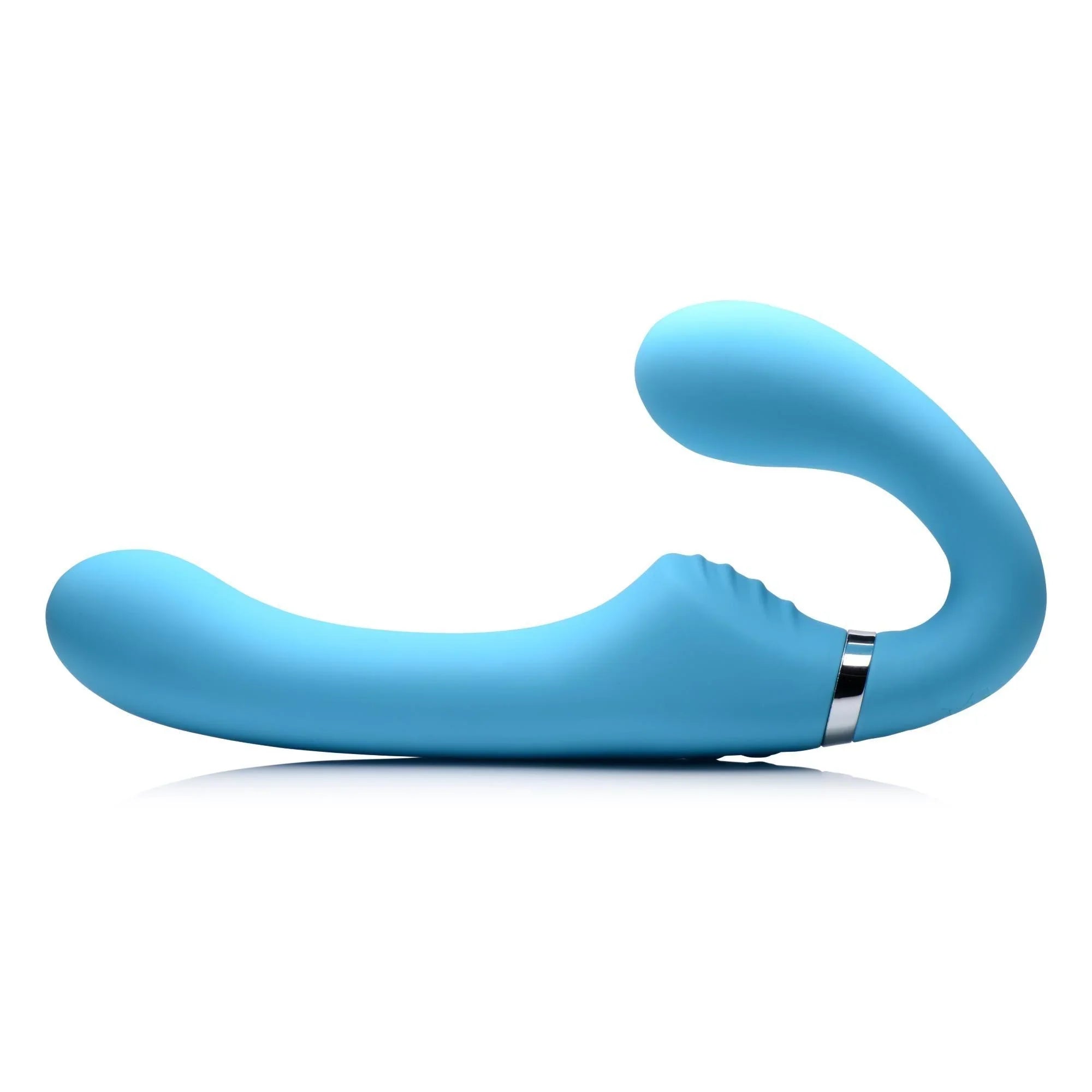 Strap U Mighty Rider 10X Vibrating Silicone Strapless Strap-On - Buy At Luxury Toy X - Free 3-Day Shipping