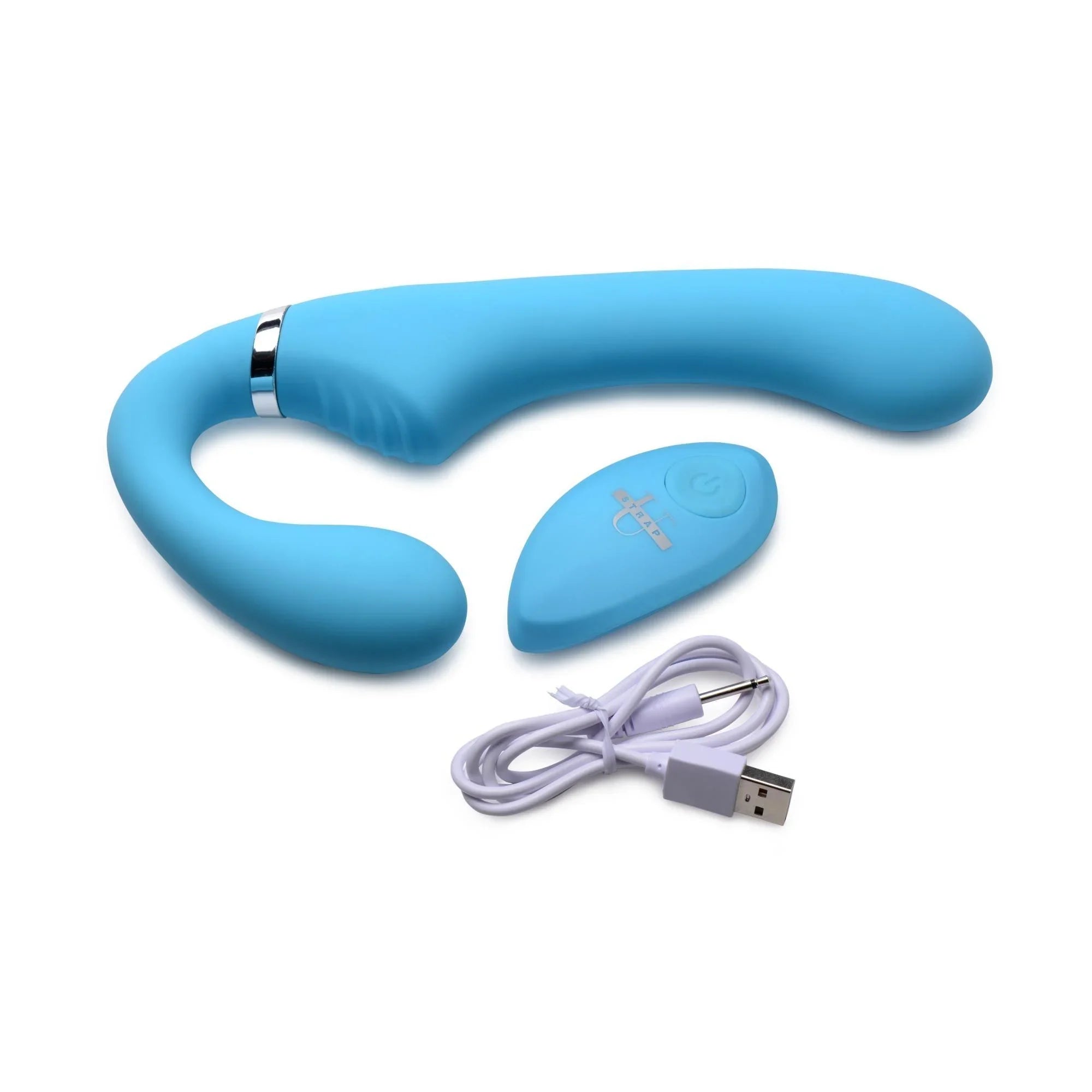 Strap U Mighty Rider 10X Vibrating Silicone Strapless Strap-On - Buy At Luxury Toy X - Free 3-Day Shipping