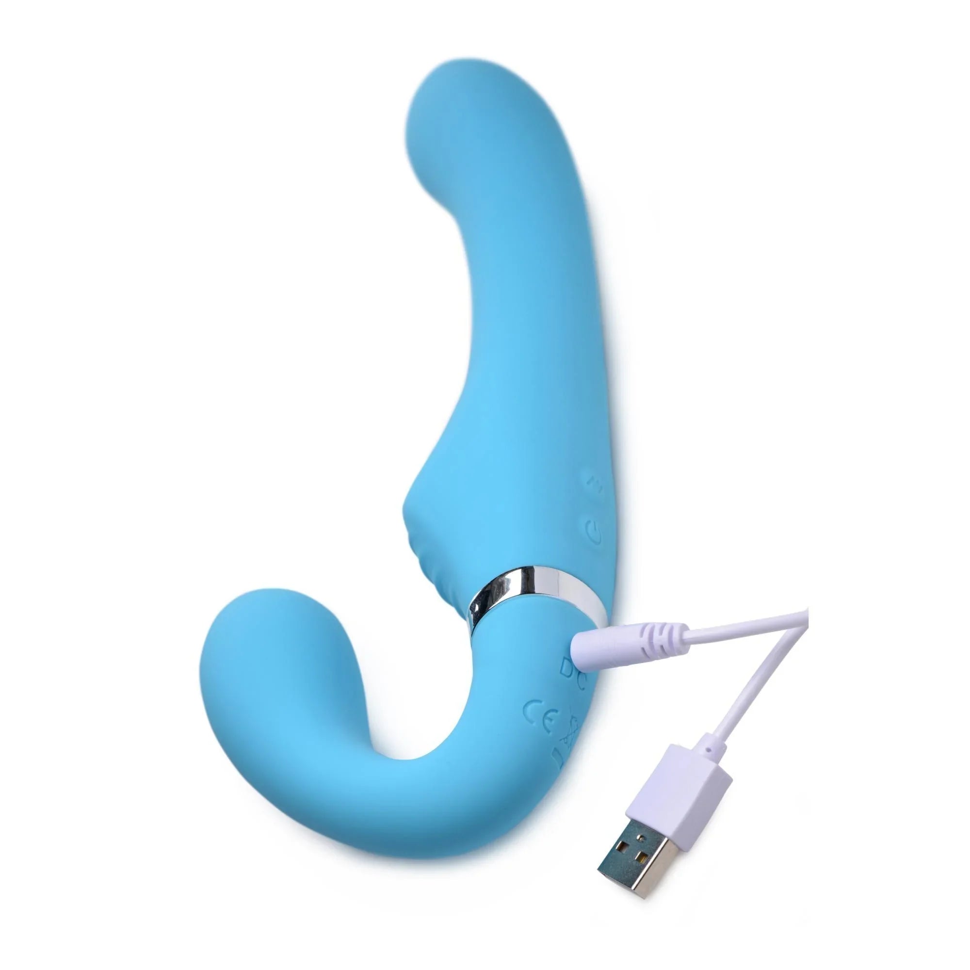 Strap U Mighty Rider 10X Vibrating Silicone Strapless Strap-On - Buy At Luxury Toy X - Free 3-Day Shipping