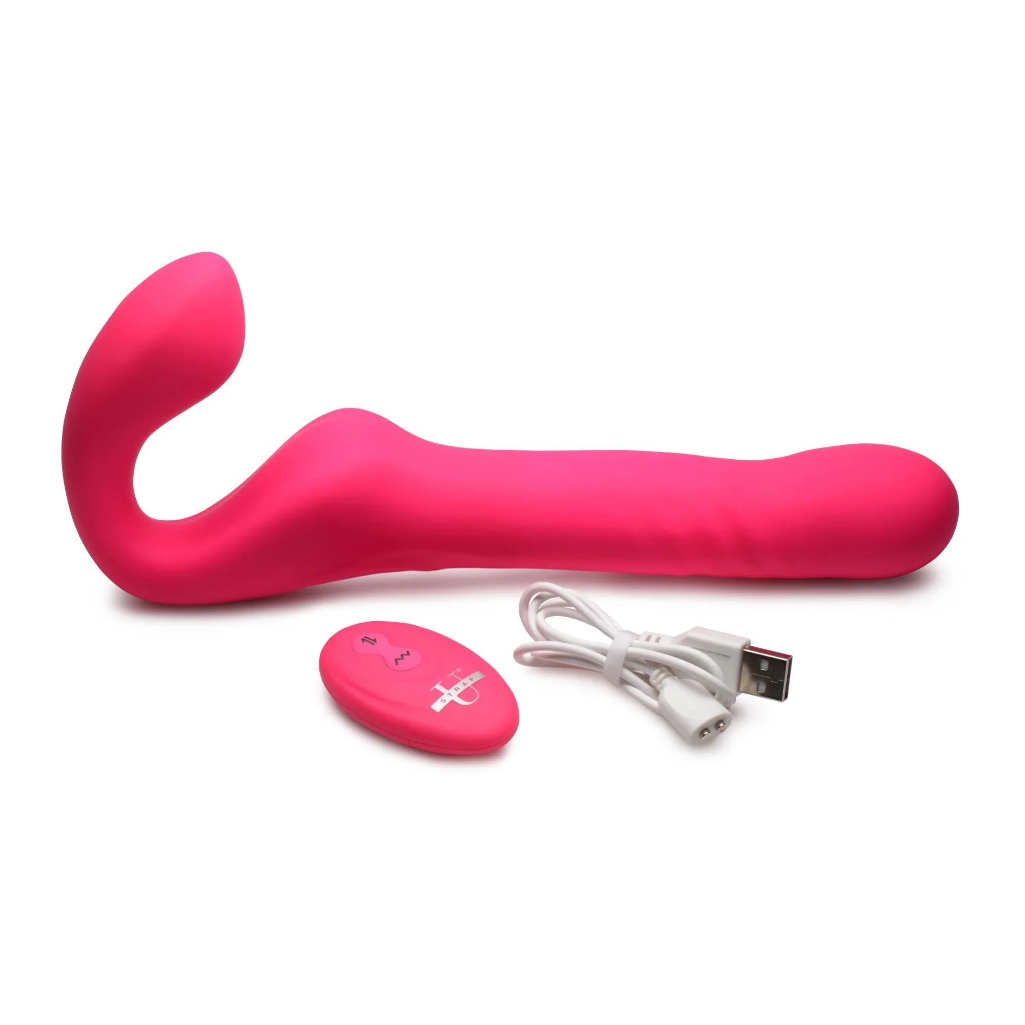 Strap U Mighty-Thrust Thrusting & Vibrating Strapless Strap-On w/ Remote - Buy At Luxury Toy X - Free 3-Day Shipping