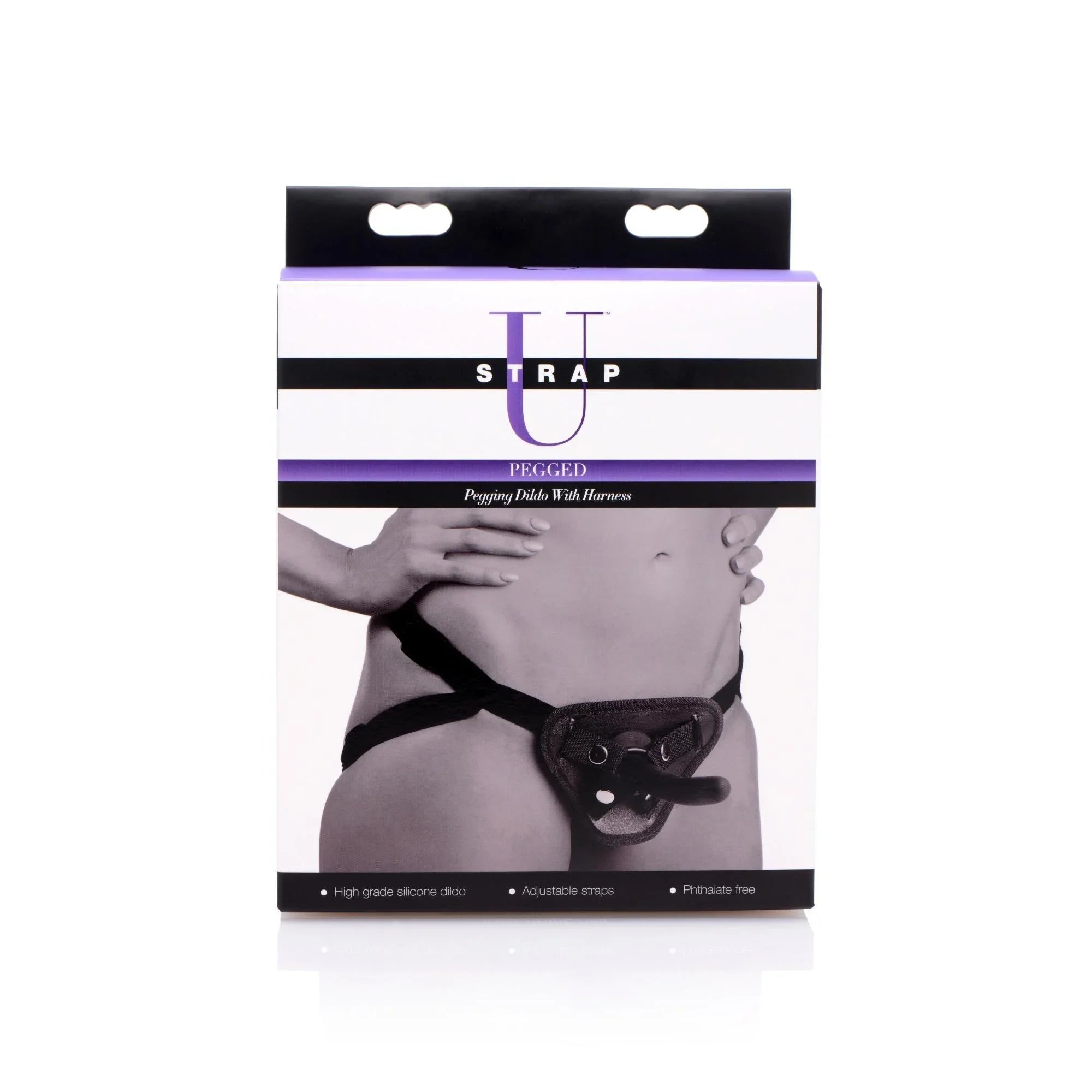 Strap U Pegged Pegging Dildo with Harness - Buy At Luxury Toy X - Free 3-Day Shipping