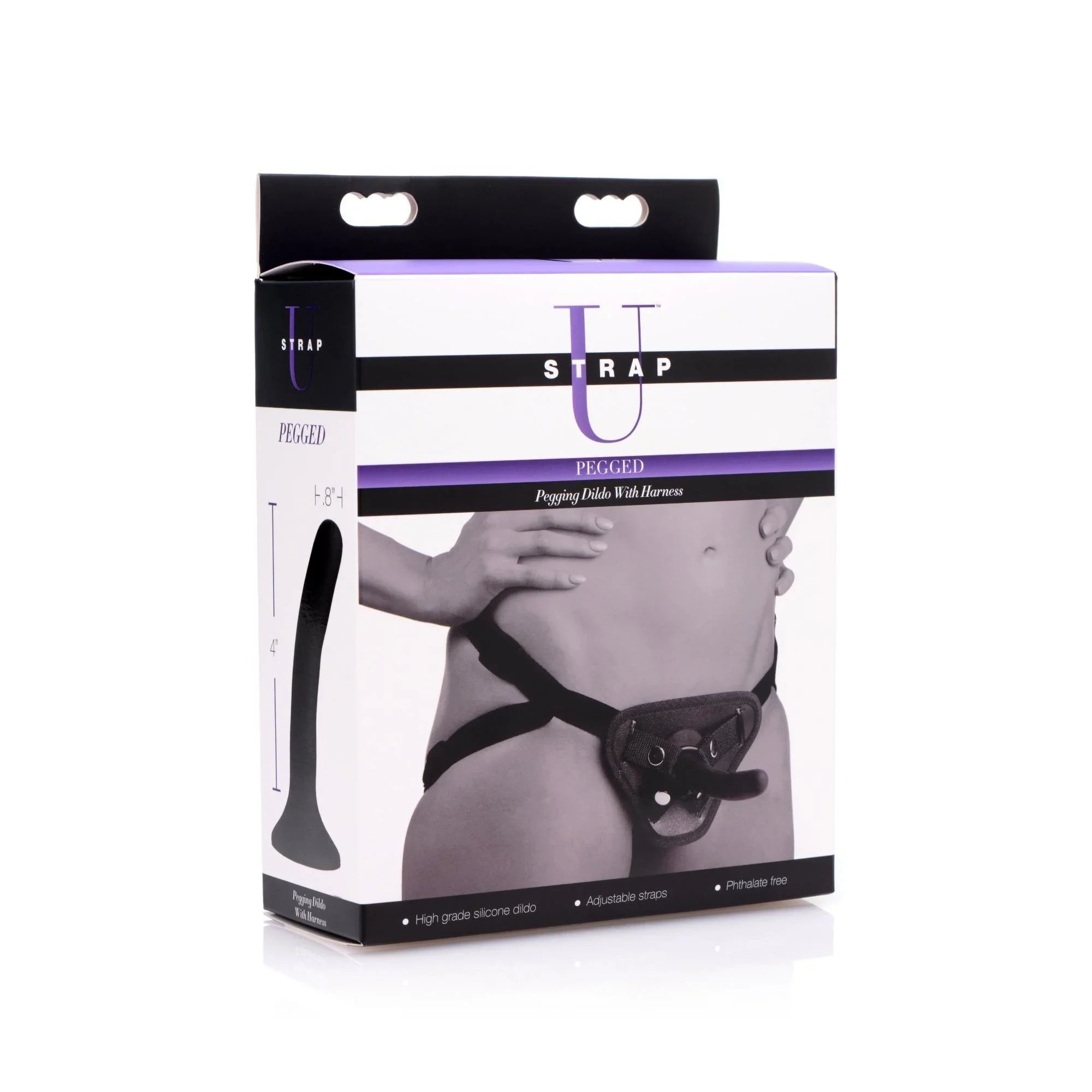 Strap U Pegged Pegging Dildo with Harness - Buy At Luxury Toy X - Free 3-Day Shipping