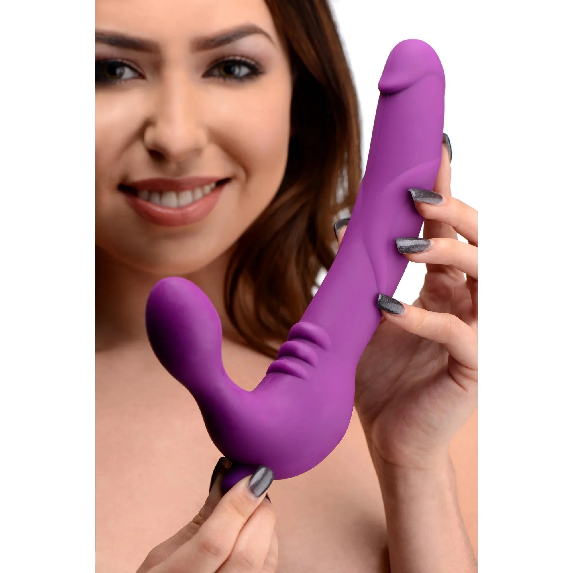 Strap U Royal Revolver Vibrating Strapless Silicone Strap On Dildo - Buy At Luxury Toy X - Free 3-Day Shipping
