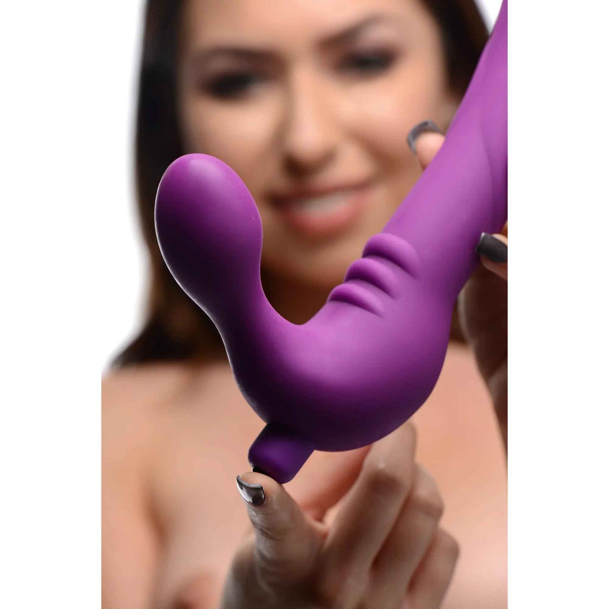 Strap U Royal Revolver Vibrating Strapless Silicone Strap On Dildo - Buy At Luxury Toy X - Free 3-Day Shipping
