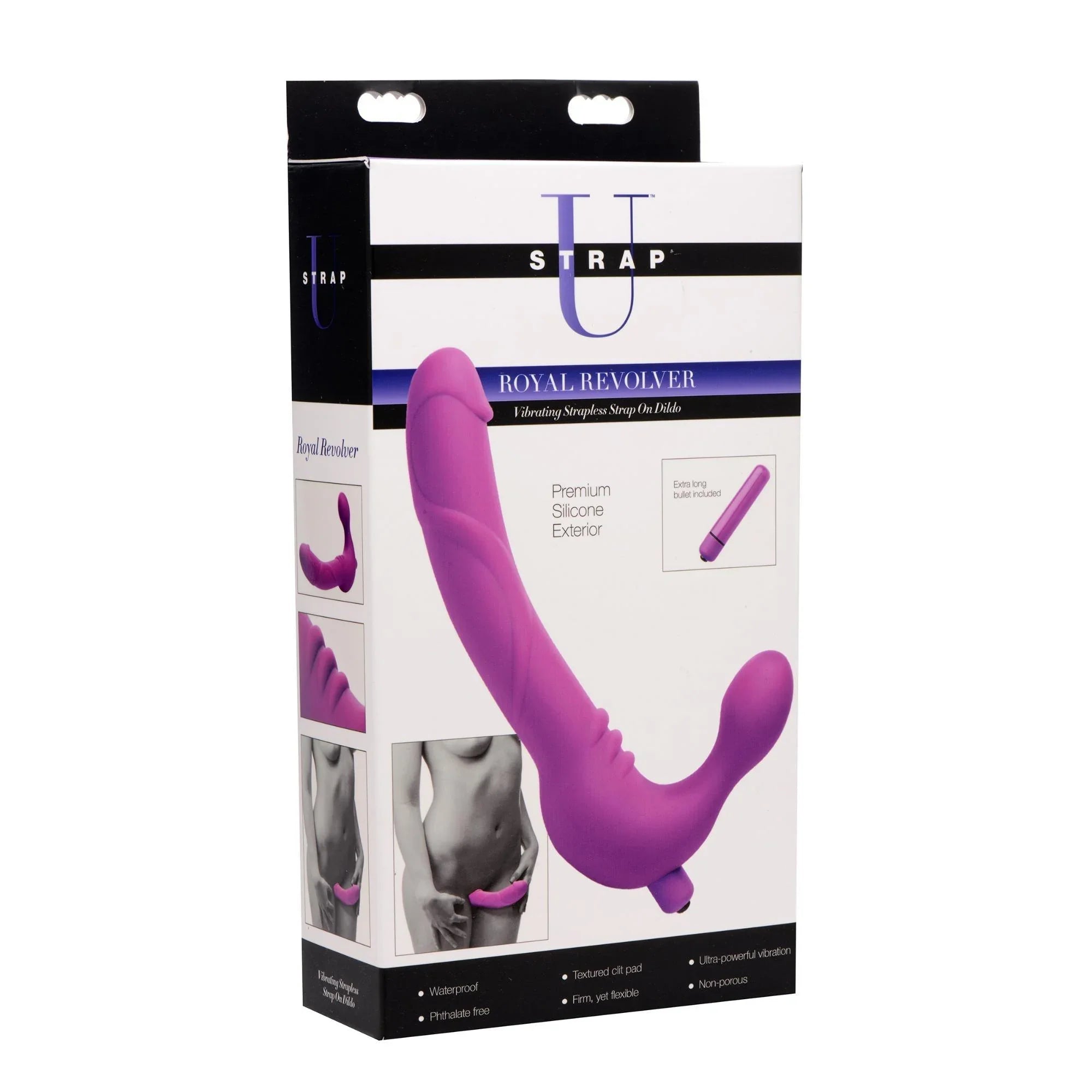 Strap U Royal Revolver Vibrating Strapless Silicone Strap On Dildo - Buy At Luxury Toy X - Free 3-Day Shipping