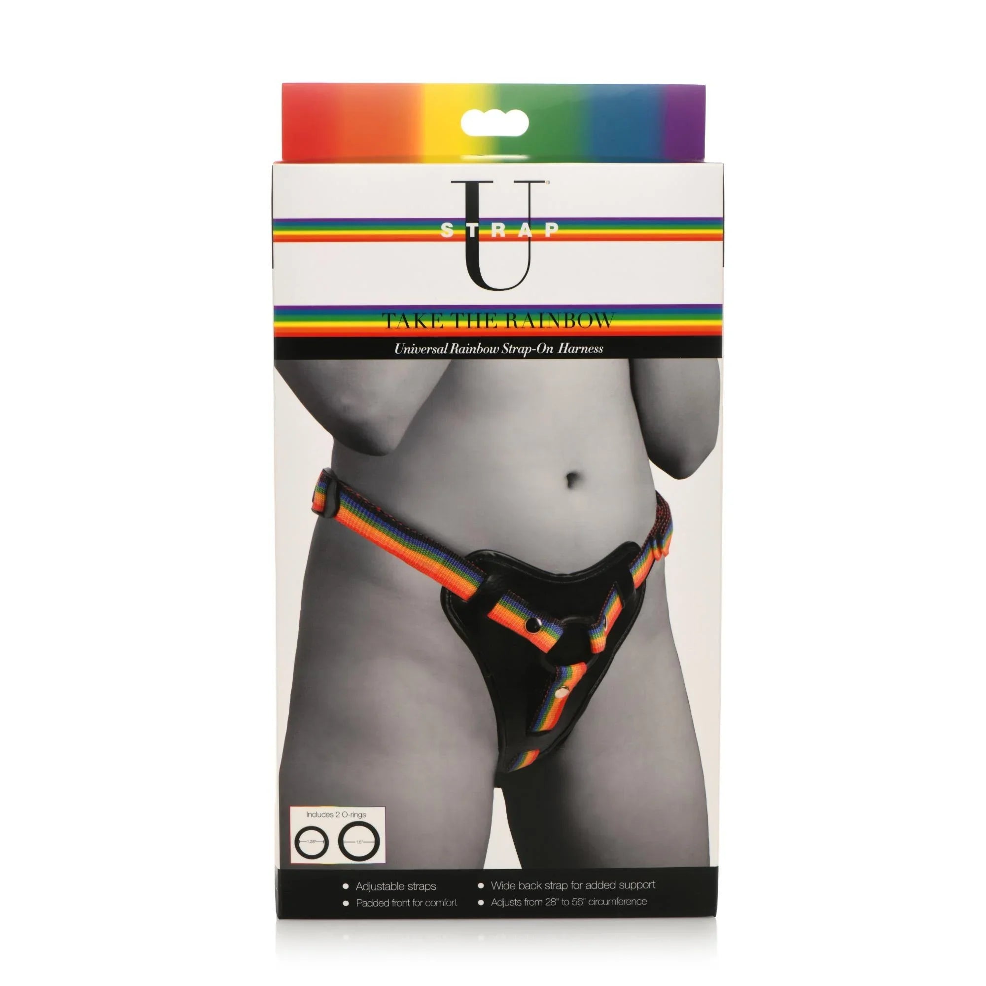 Strap U Take the Rainbow Universal Rainbow Harness - Buy At Luxury Toy X - Free 3-Day Shipping