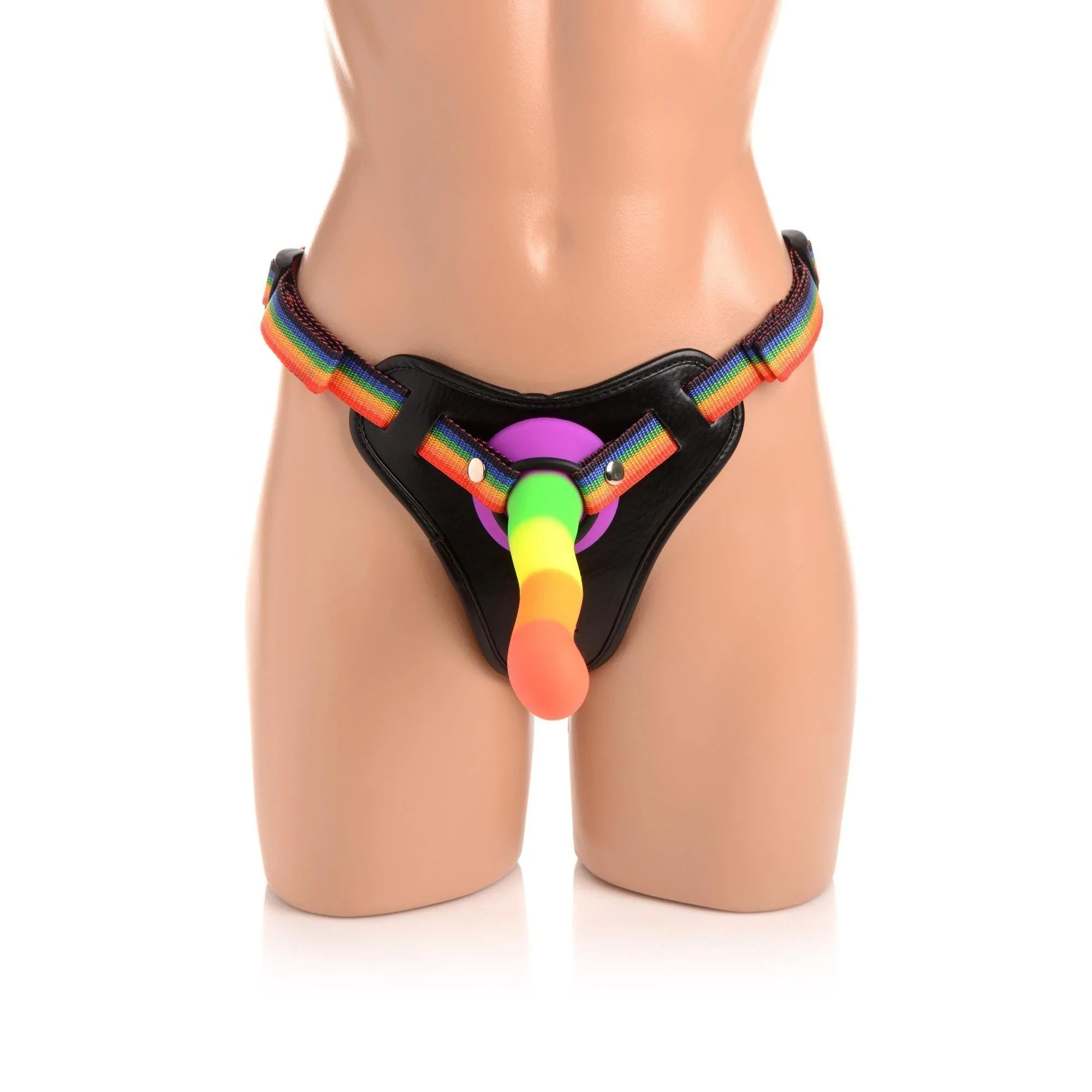 Strap U Take the Rainbow Universal Rainbow Harness - Buy At Luxury Toy X - Free 3-Day Shipping
