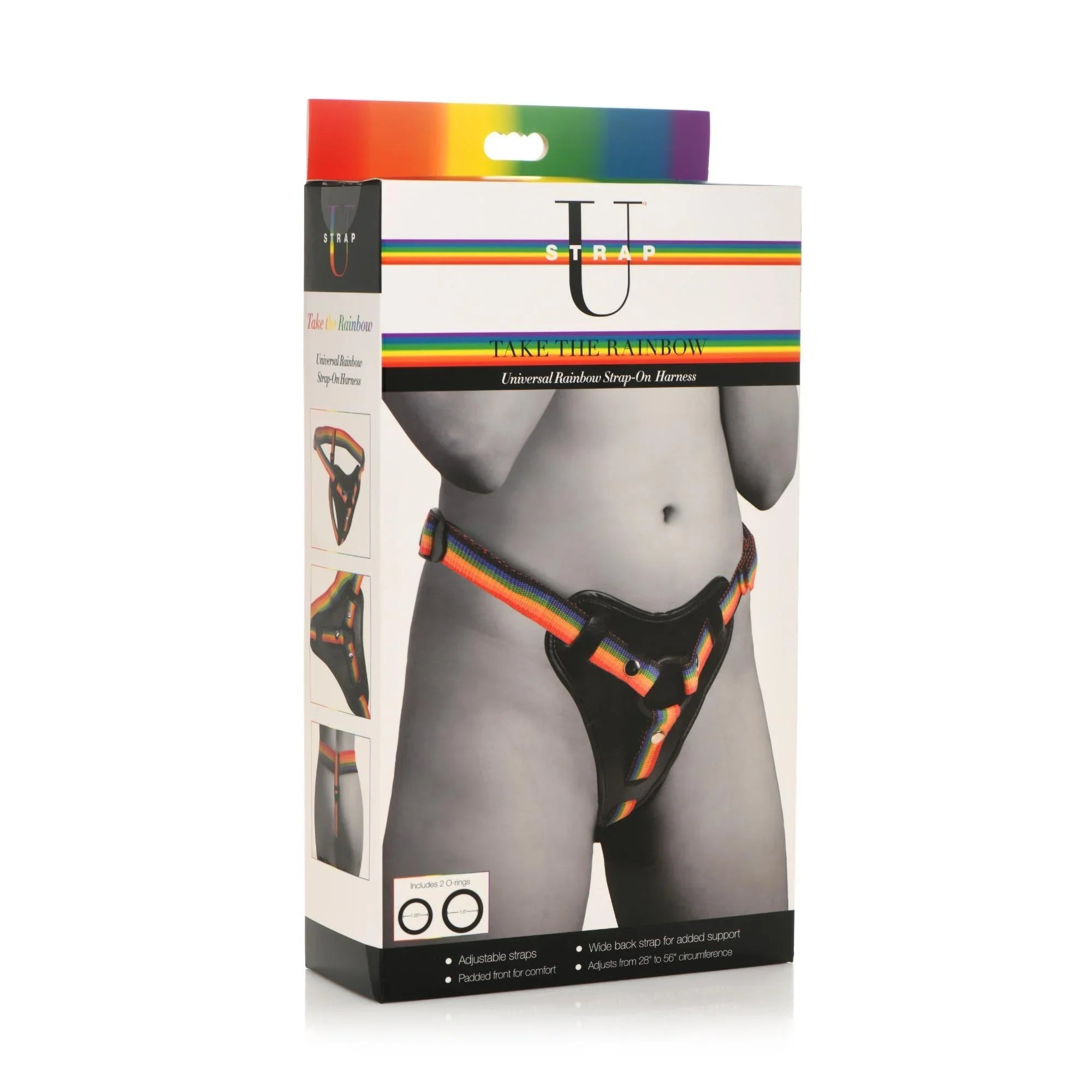 Strap U Take the Rainbow Universal Rainbow Harness - Buy At Luxury Toy X - Free 3-Day Shipping
