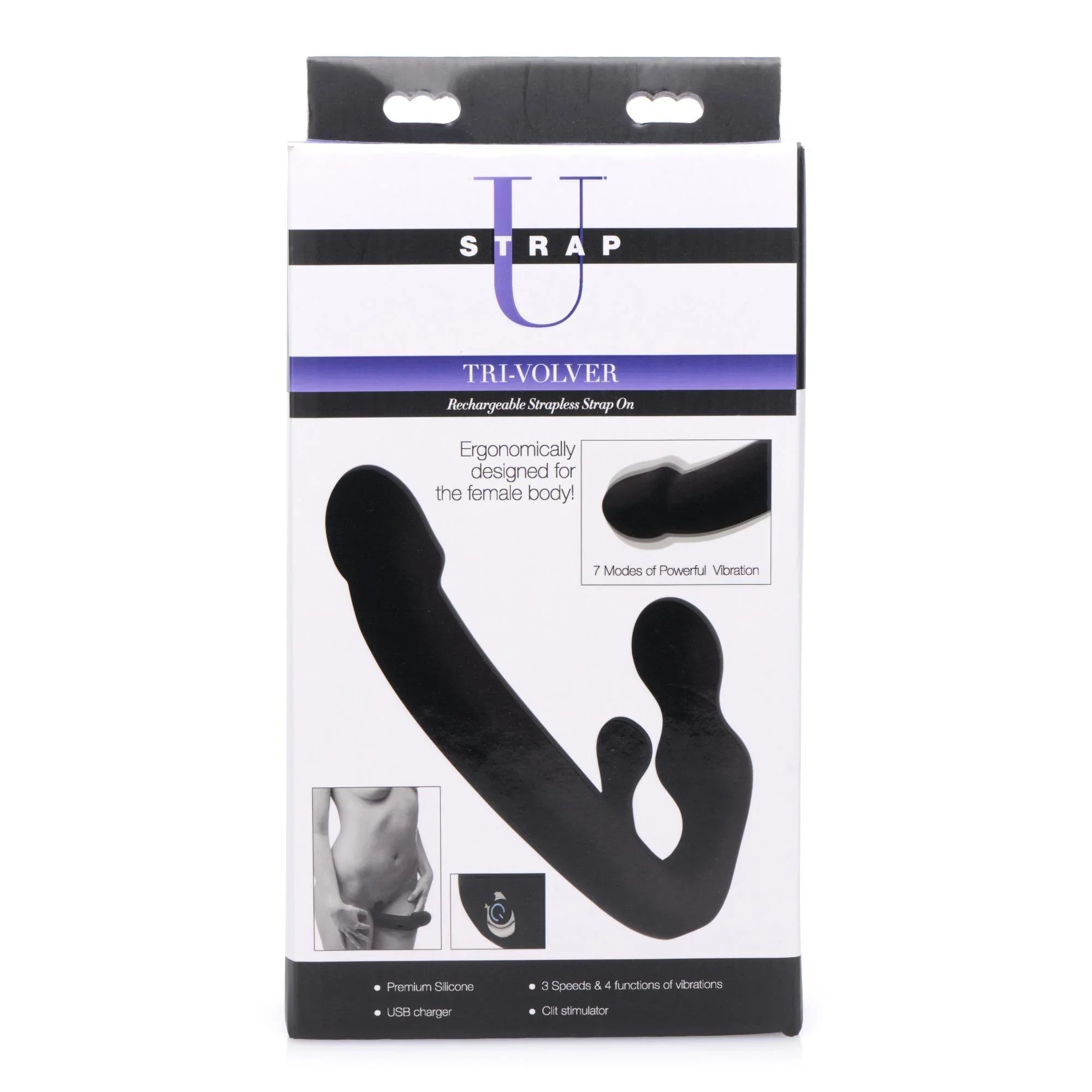 Strap U Tri-Volver Rechargeable Strapless Strap On - Buy At Luxury Toy X - Free 3-Day Shipping