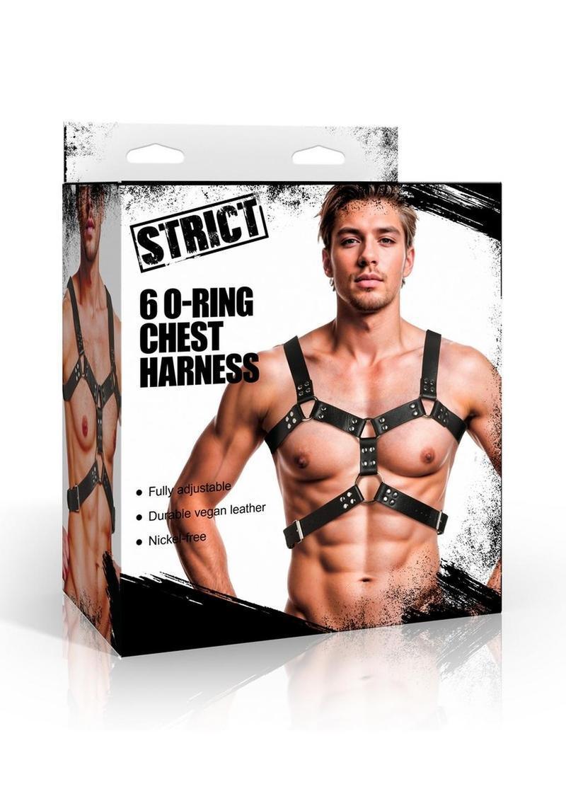 Strict 6 O-Ring Chest Harness - Buy At Luxury Toy X - Free 3-Day Shipping