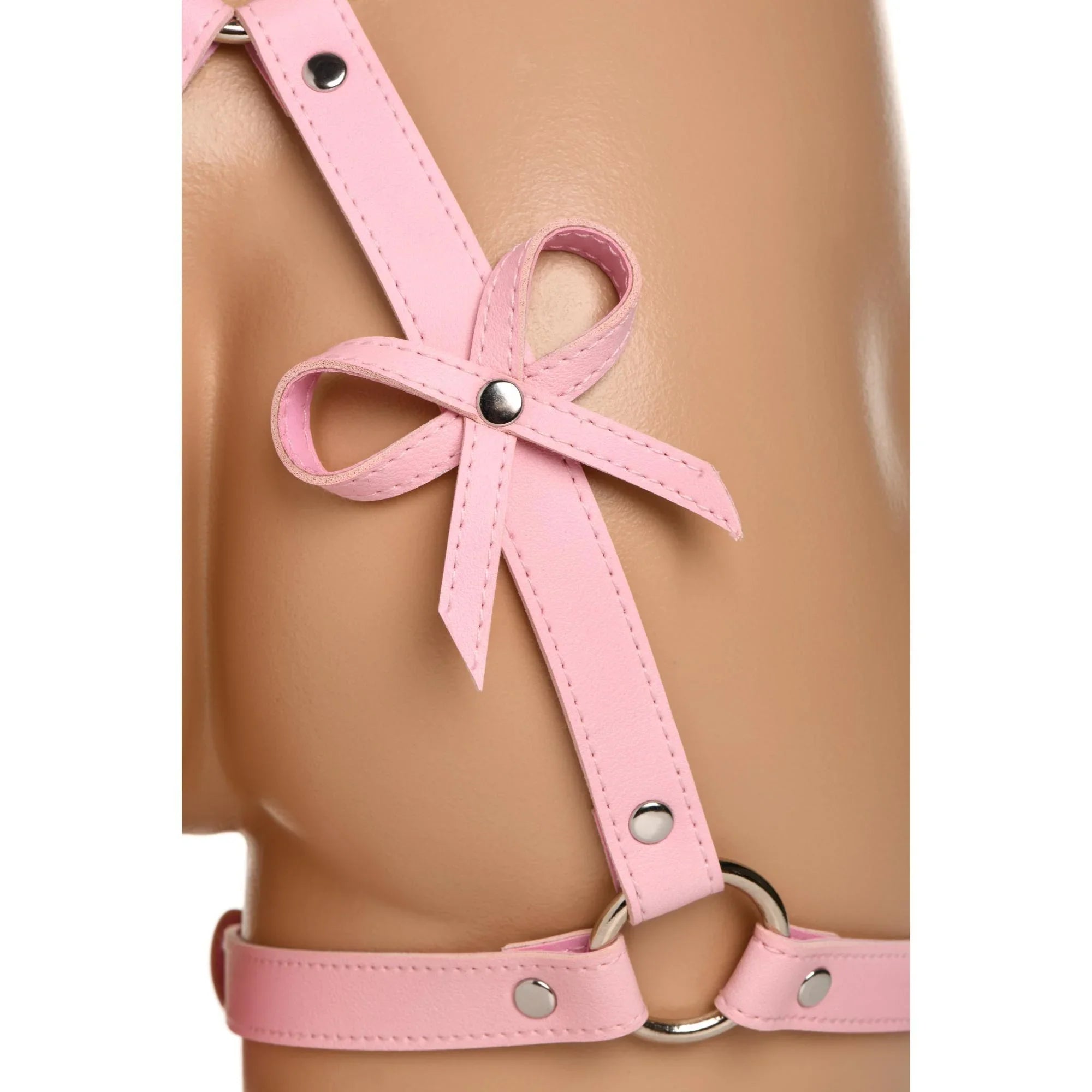 Strict Bondage Harness w/ Bows - Pink - Buy At Luxury Toy X - Free 3-Day Shipping