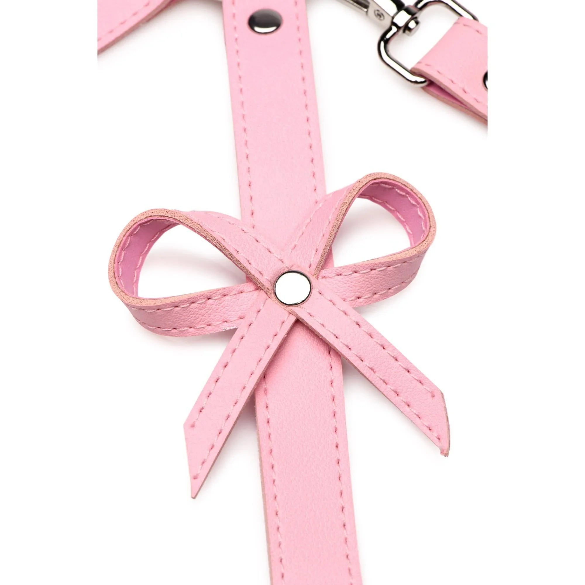 Strict Bondage Harness w/ Bows - Pink - Buy At Luxury Toy X - Free 3-Day Shipping