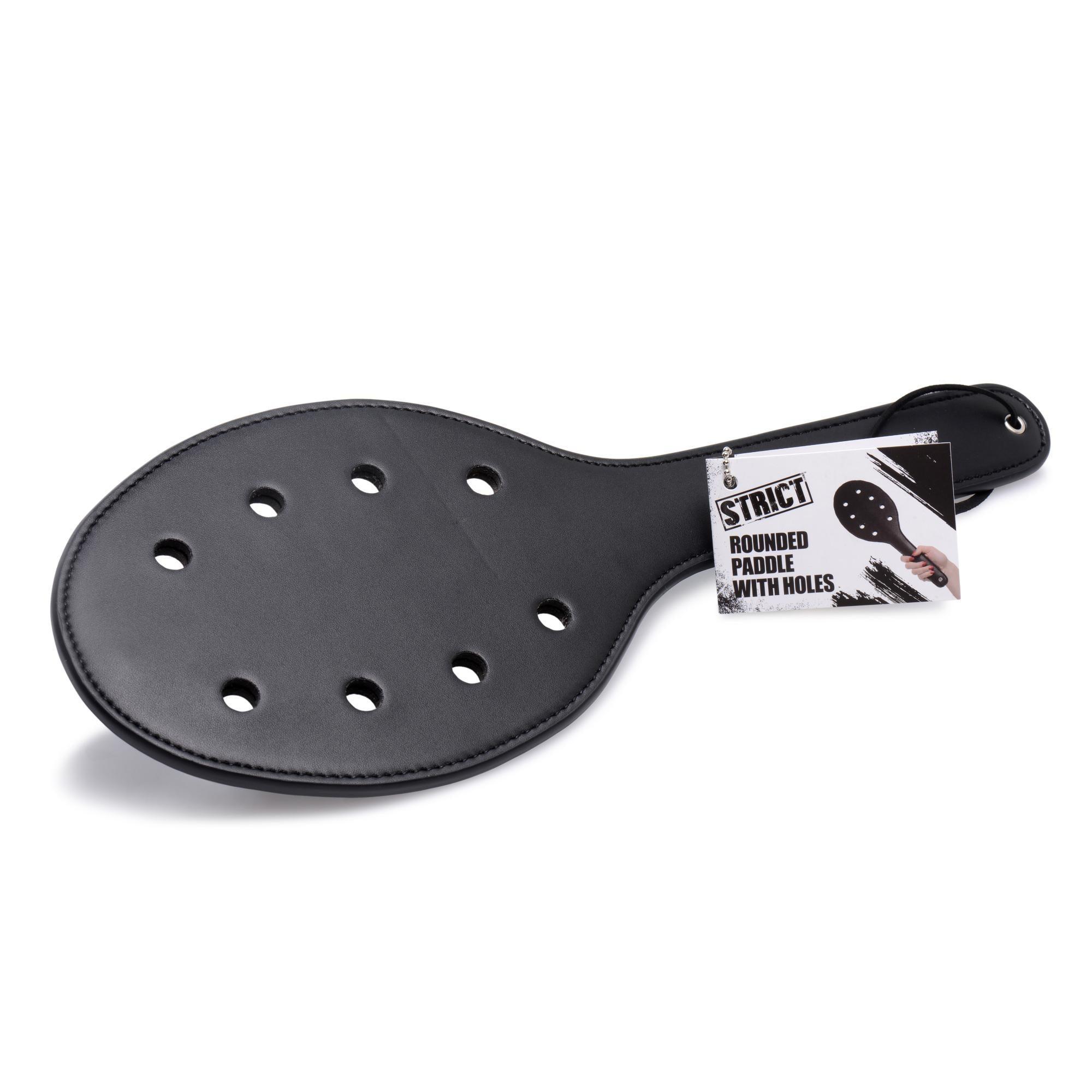 STRICT Deluxe Rounded Paddle with Holes - Buy At Luxury Toy X - Free 3-Day Shipping