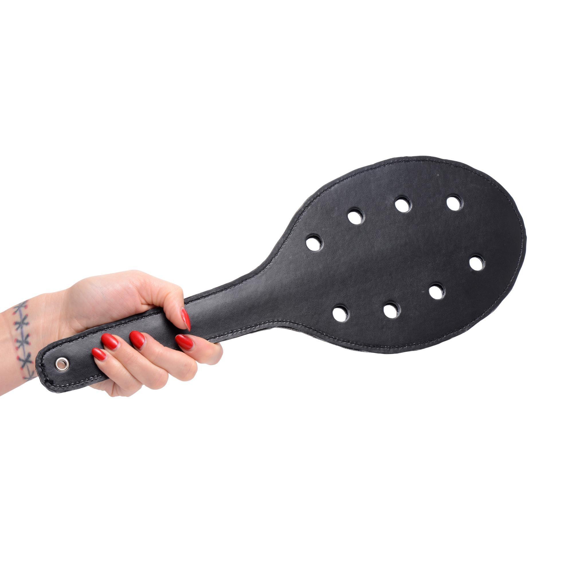 STRICT Deluxe Rounded Paddle with Holes - Buy At Luxury Toy X - Free 3-Day Shipping