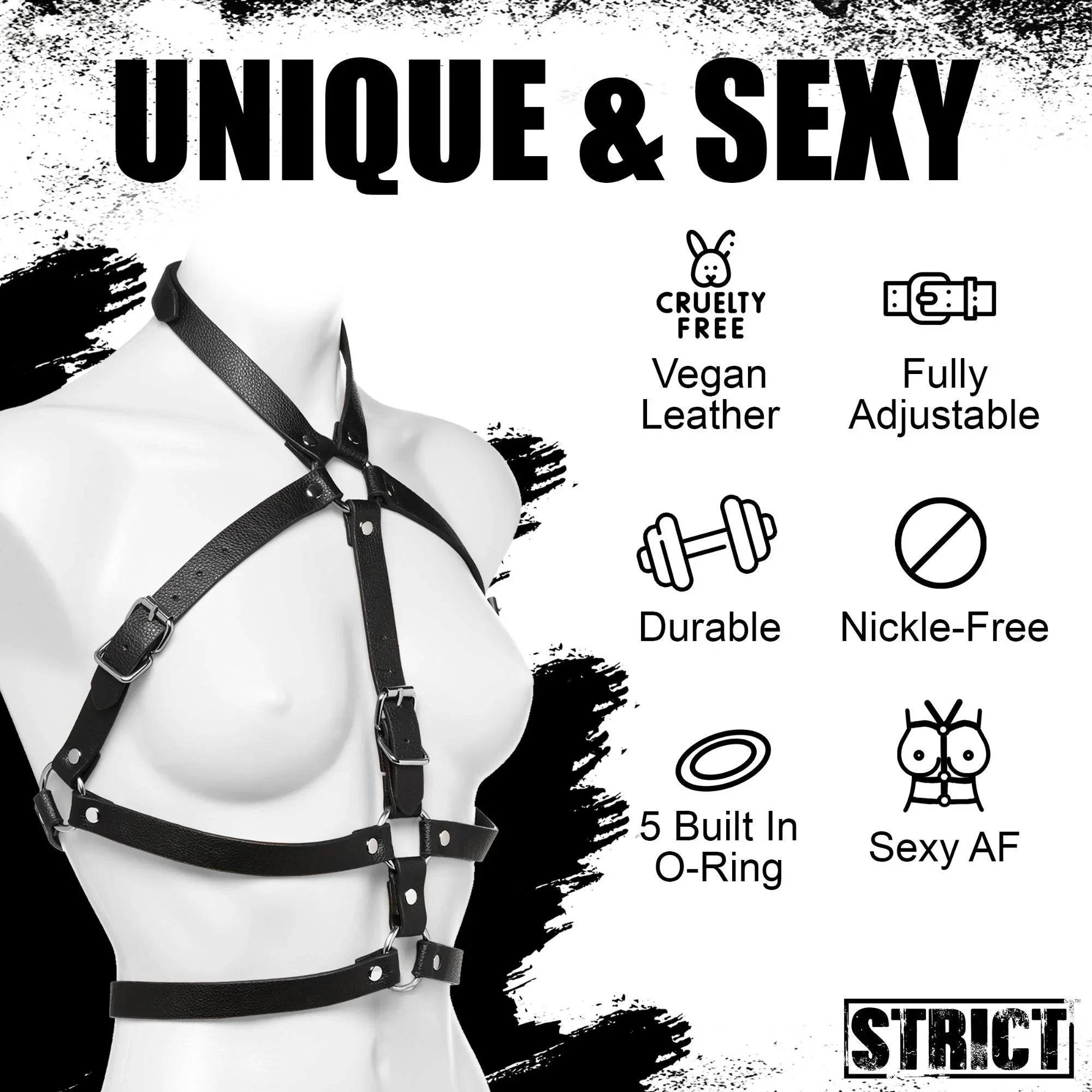 Strict Female Body Harness - Buy At Luxury Toy X - Free 3-Day Shipping