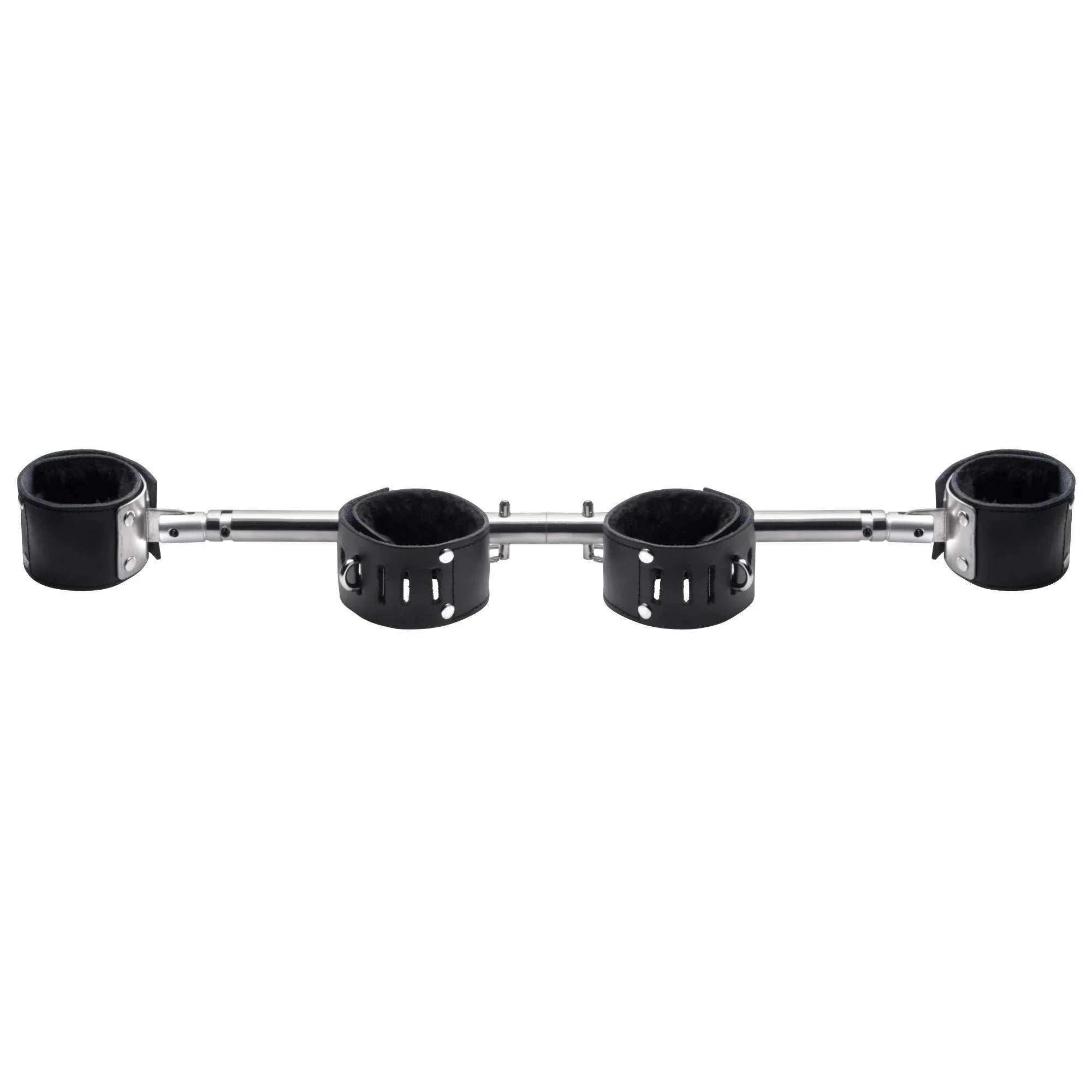Strict Leather Adjustable Swiveling Spreader Bar with Leather Cuffs - Buy At Luxury Toy X - Free 3-Day Shipping