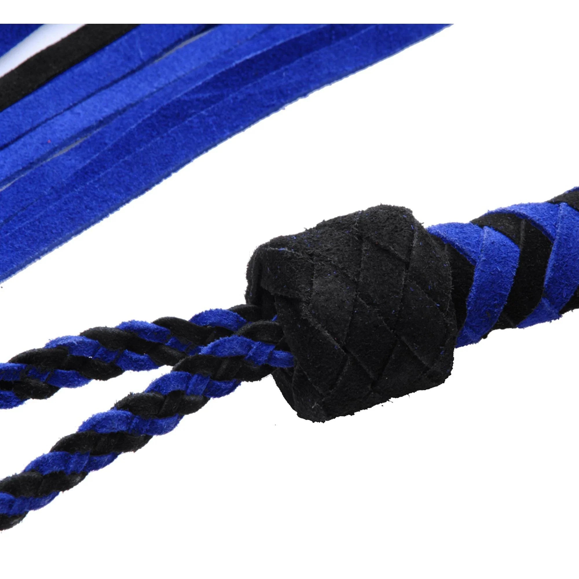 Strict Leather Black and Blue Suede Flogger - Buy At Luxury Toy X - Free 3-Day Shipping