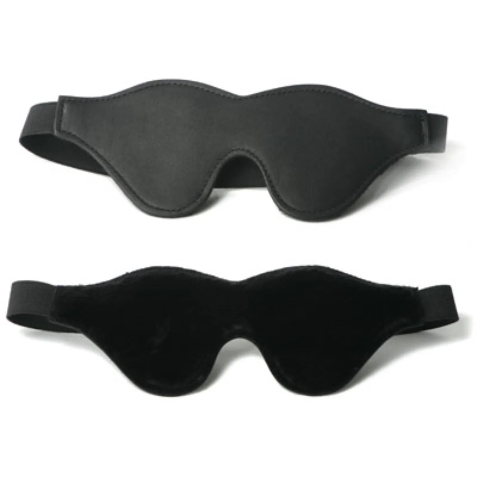 Strict Leather Black Fleece Lined Blindfold - Buy At Luxury Toy X - Free 3-Day Shipping
