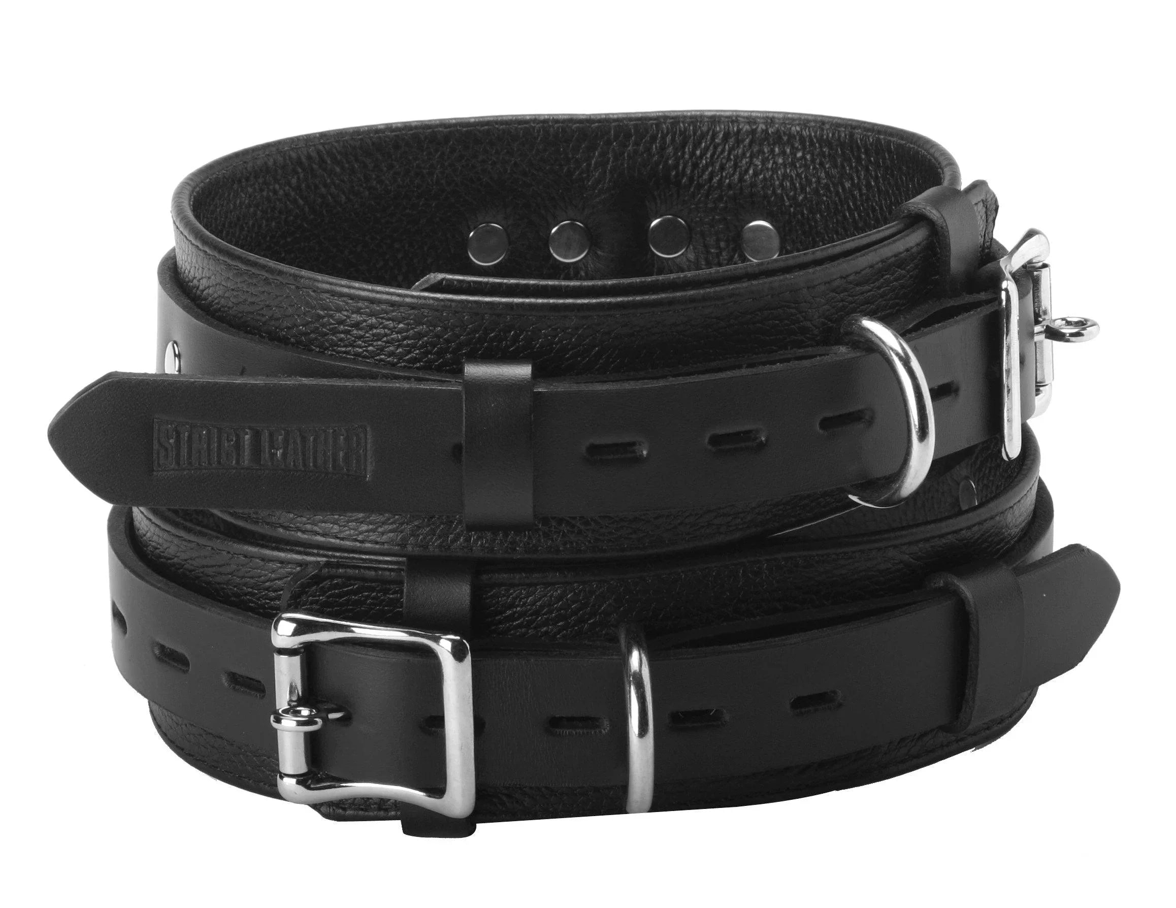 Strict Leather Deluxe Locking Thigh Cuffs - Buy At Luxury Toy X - Free 3-Day Shipping