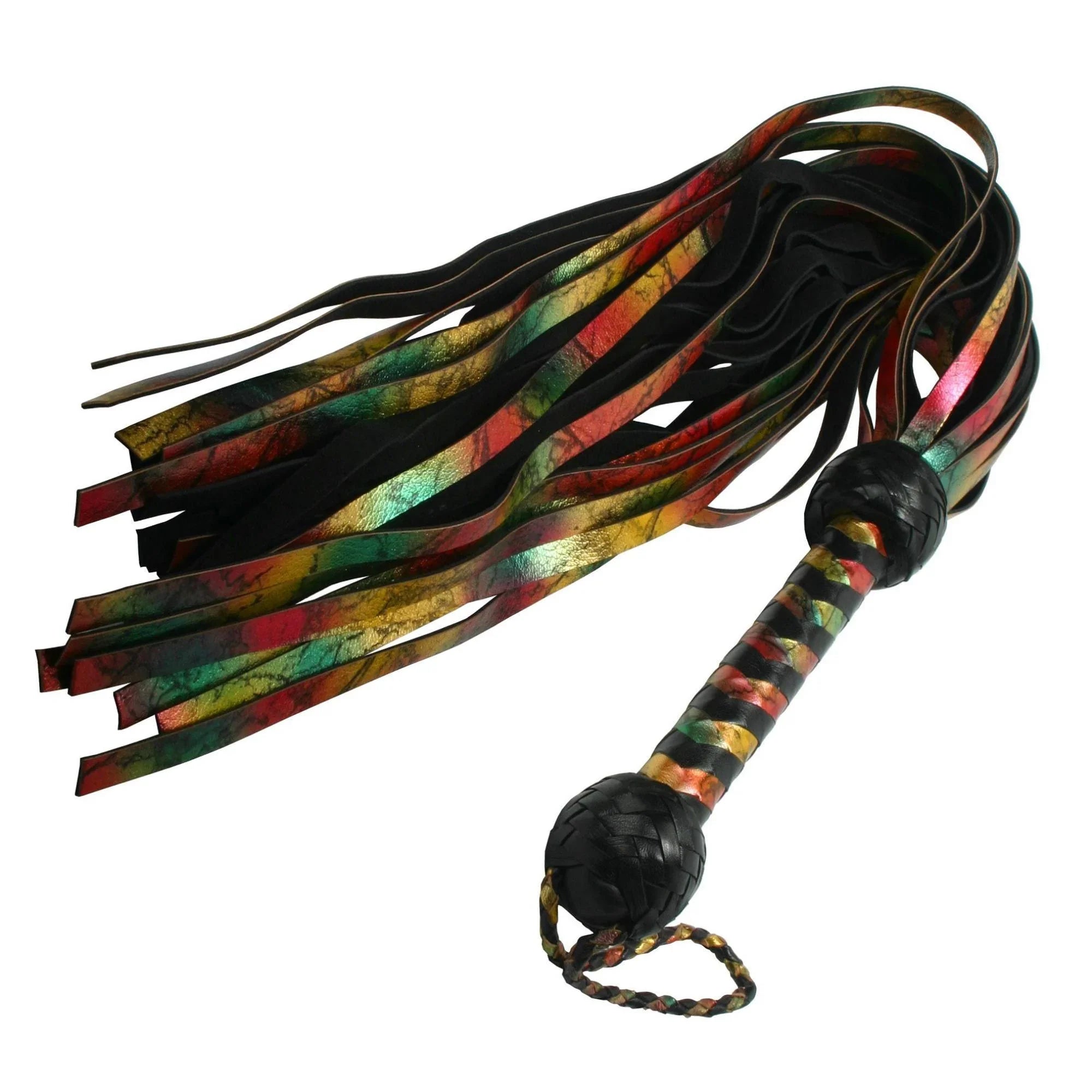 Strict Leather Rainbow Lambskin Leather Flogger - Buy At Luxury Toy X - Free 3-Day Shipping
