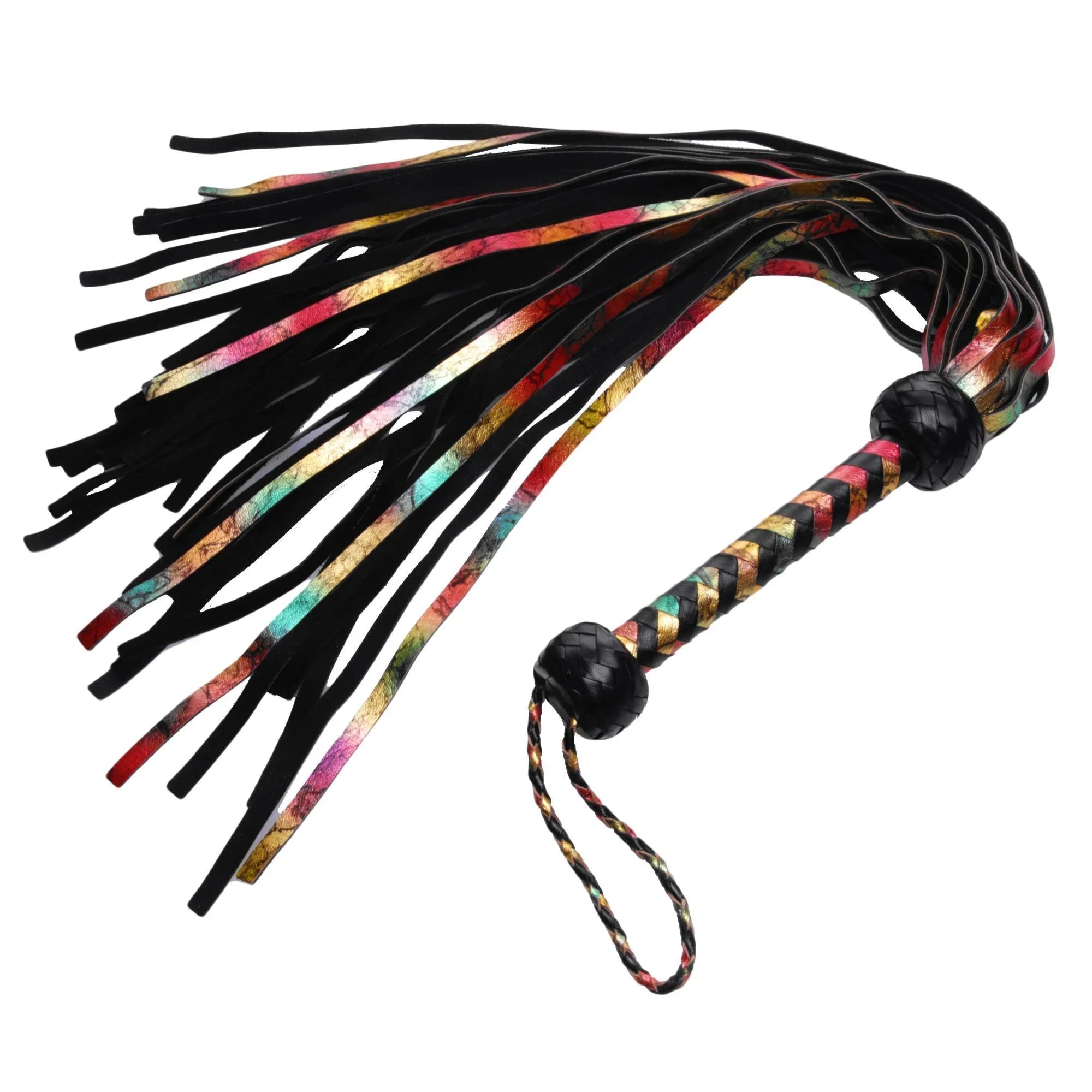 Strict Leather Rainbow Lambskin Leather Flogger - Buy At Luxury Toy X - Free 3-Day Shipping