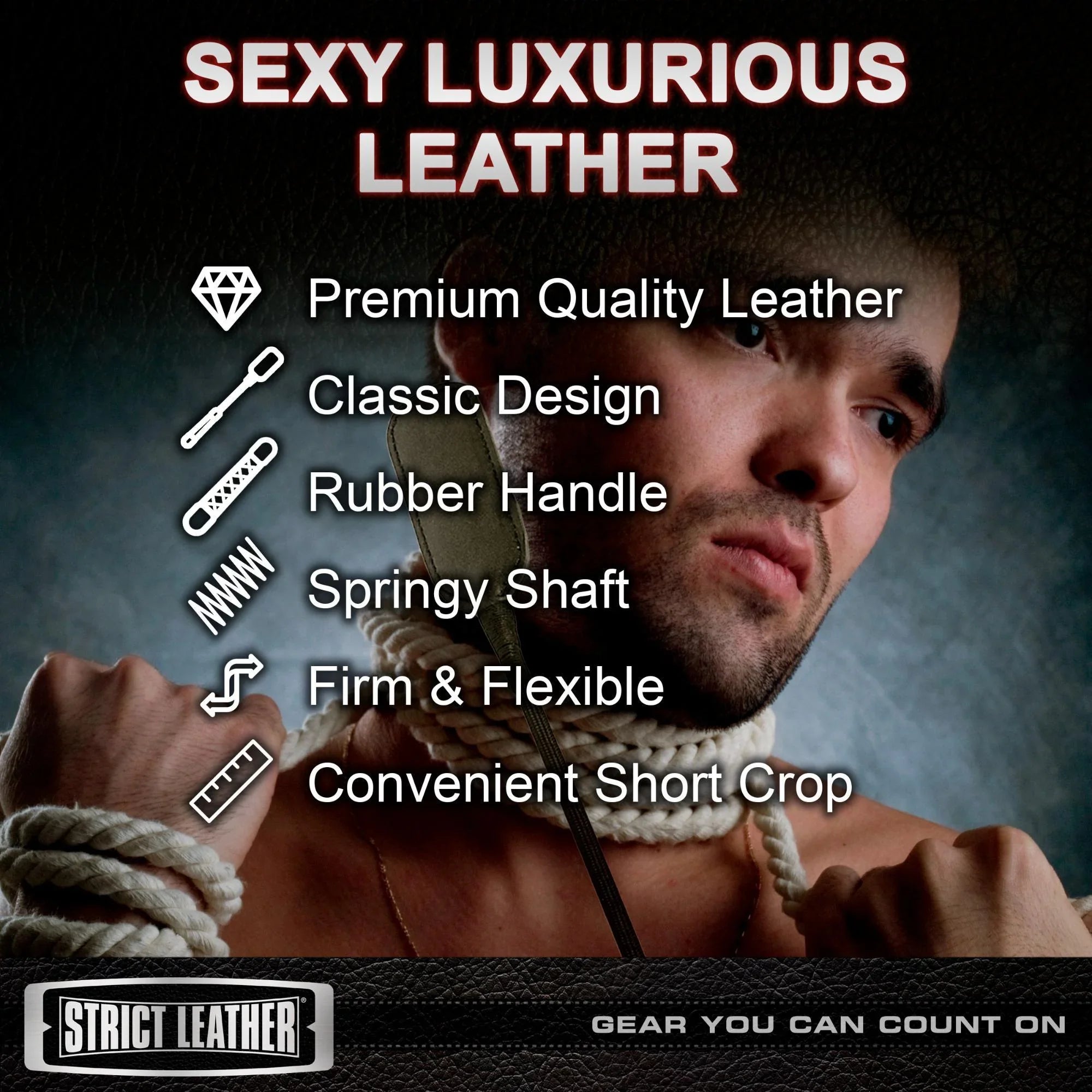 Strict Leather Short Crop - Buy At Luxury Toy X - Free 3-Day Shipping