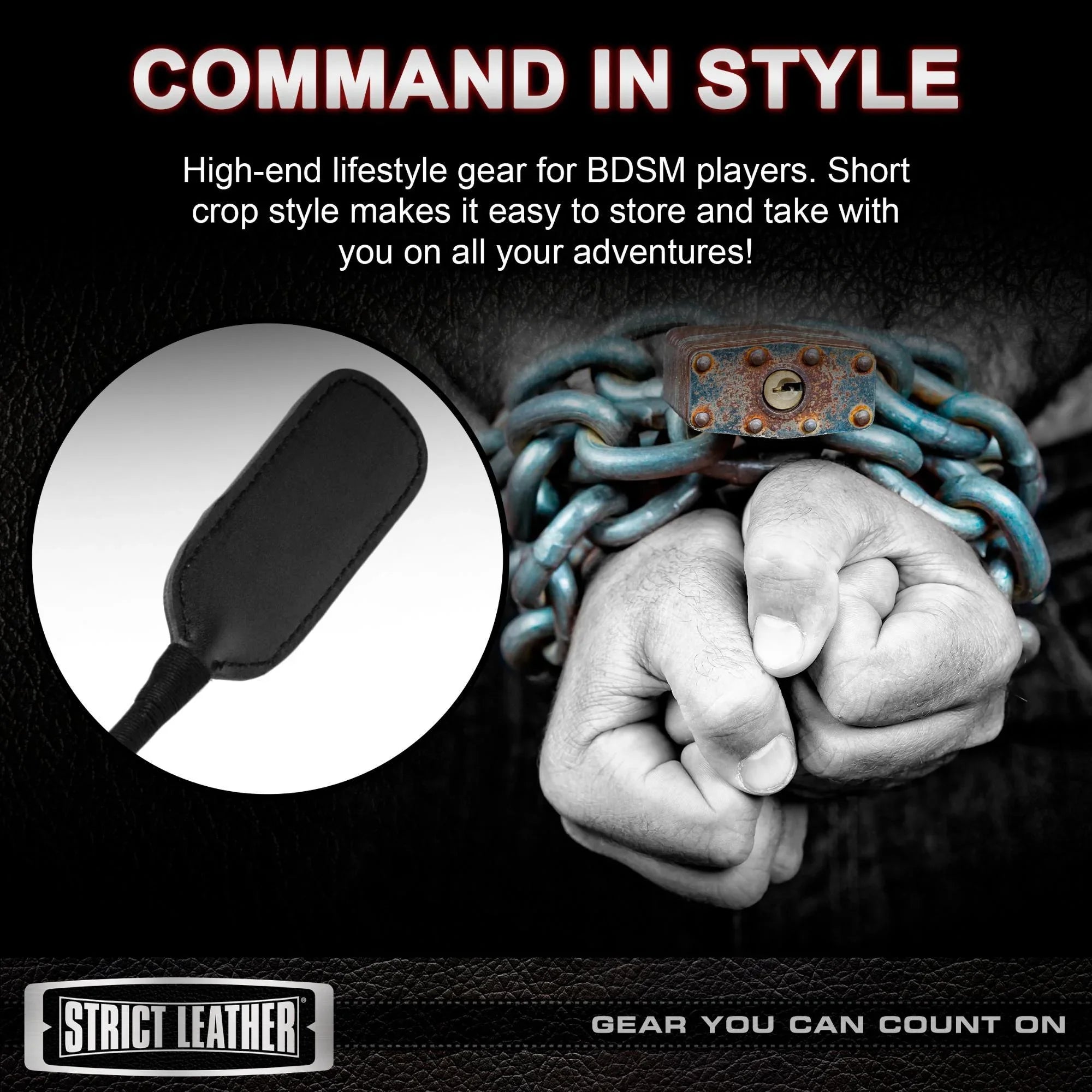 Strict Leather Short Crop - Buy At Luxury Toy X - Free 3-Day Shipping