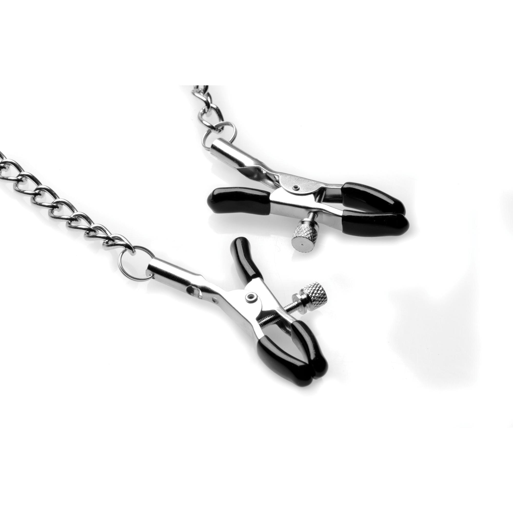 STRICT Silicone Ball Gag with Nipple Clamps - Buy At Luxury Toy X - Free 3-Day Shipping