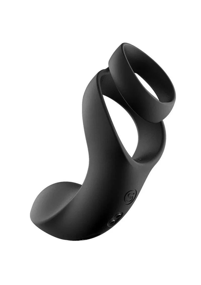 Svakom Benedict Silicone Rechargeable Double Ring Perinium Stimulator Cock Ring - Buy At Luxury Toy X - Free 3-Day Shipping