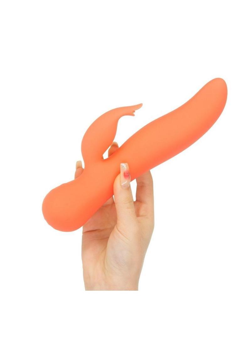 Swan The Blossom Swan Rechargeable Silicone Dual Action Rotate and Clitoral Vibrator - Buy At Luxury Toy X - Free 3-Day Shipping