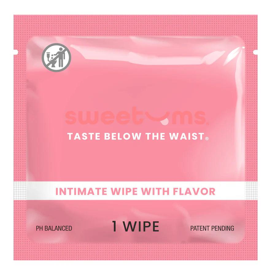Sweetums Intimate Wipes Cherry Flavor 10-Pack - Buy At Luxury Toy X - Free 3-Day Shipping