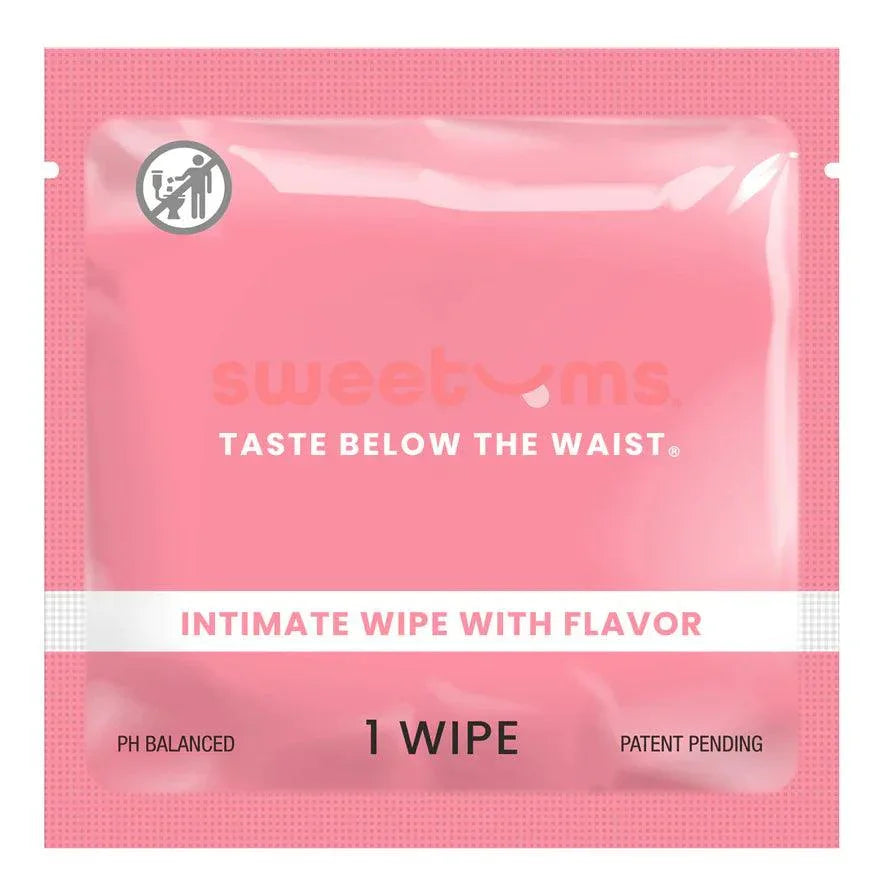Sweetums Intimate Wipes Cherry Flavor 10-Pack - Buy At Luxury Toy X - Free 3-Day Shipping