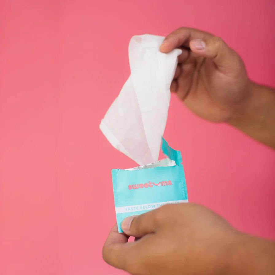 Sweetums Intimate Wipes Cinnamon Bun Flavor 10-Pack - Buy At Luxury Toy X - Free 3-Day Shipping