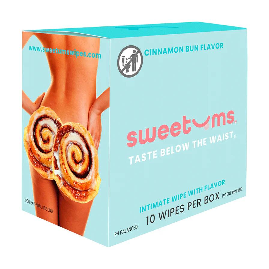 Sweetums Intimate Wipes Cinnamon Bun Flavor 10-Pack - Buy At Luxury Toy X - Free 3-Day Shipping